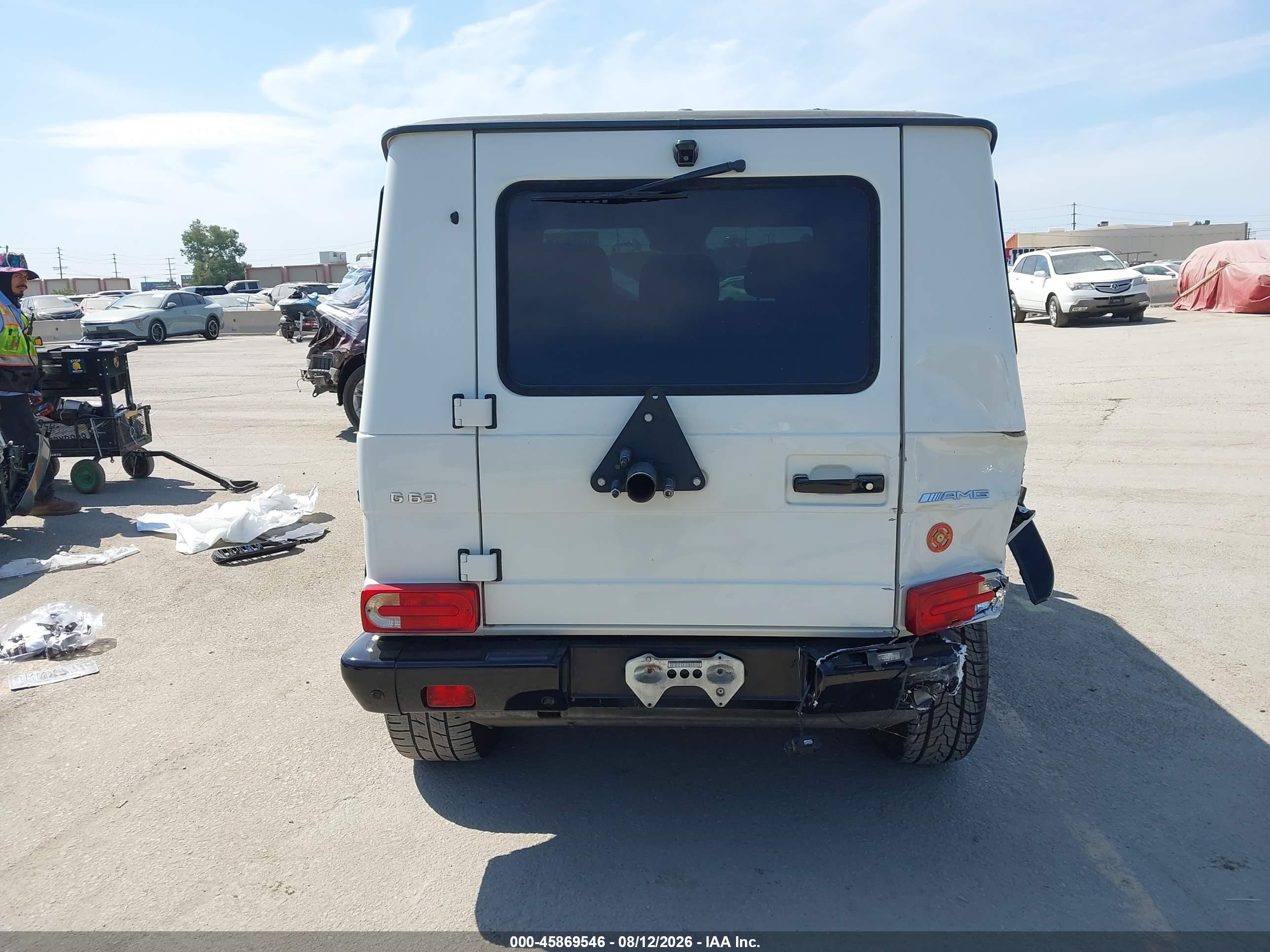2011 Mercedes-benz G 55 Amg 4matic White vin: WDCYC7BF0BX190522