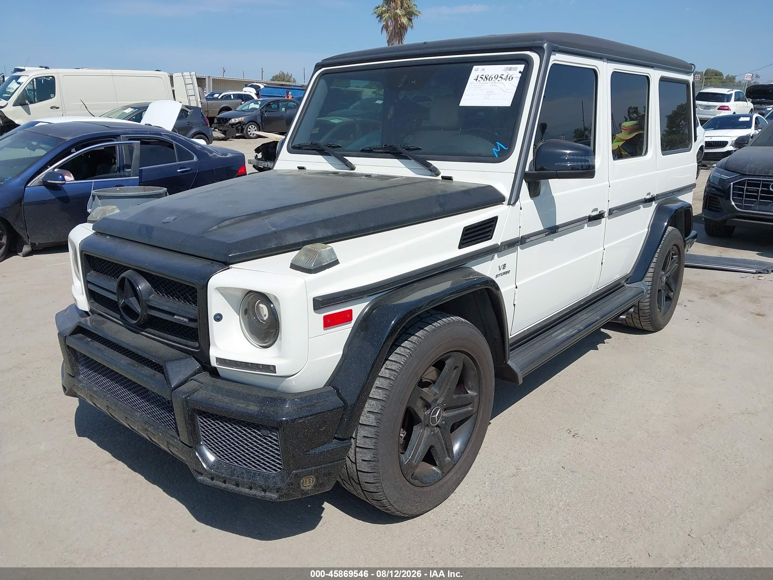 2011 Mercedes-benz G 55 Amg 4matic White vin: WDCYC7BF0BX190522