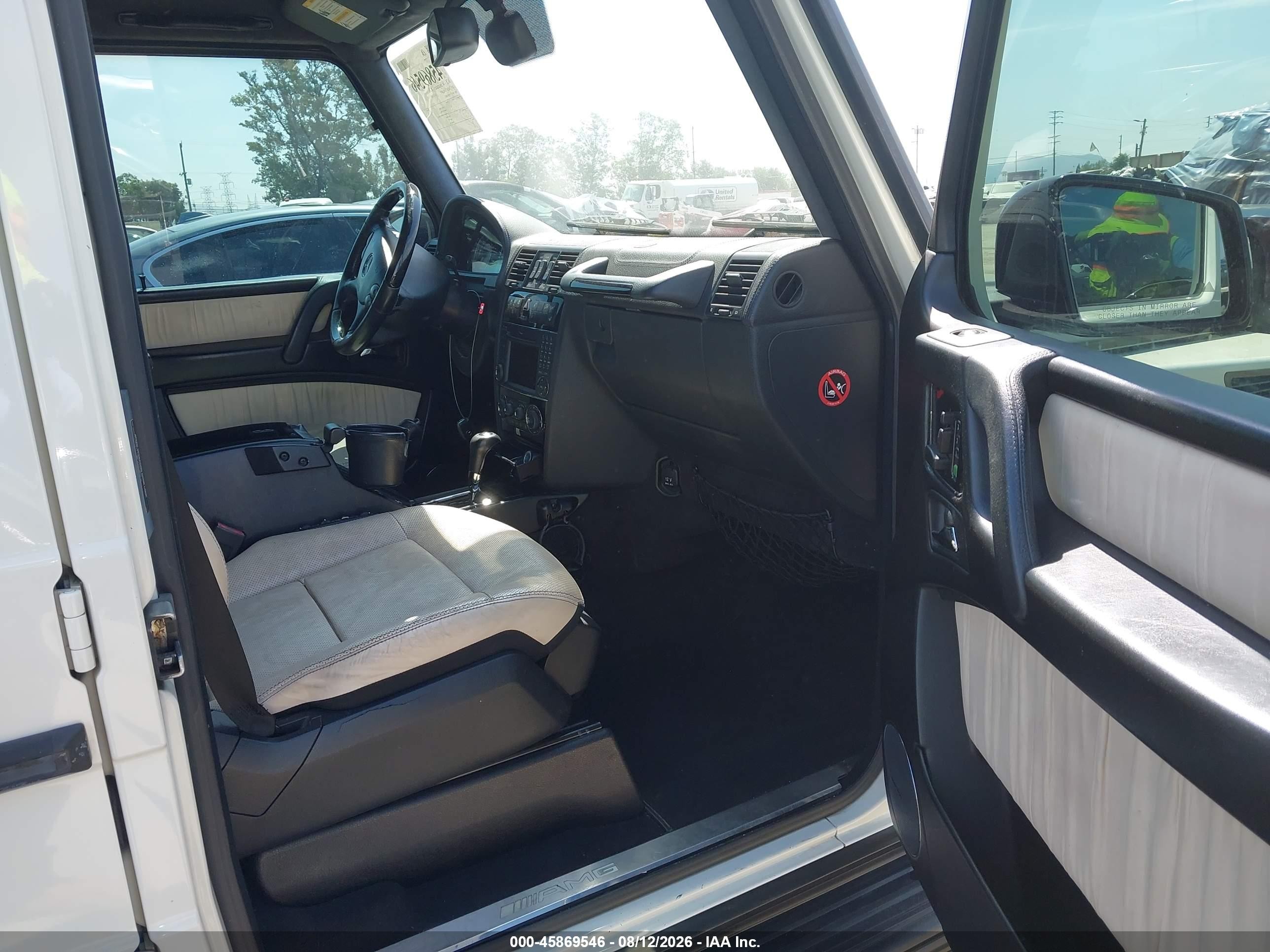 2011 Mercedes-benz G 55 Amg 4matic White vin: WDCYC7BF0BX190522