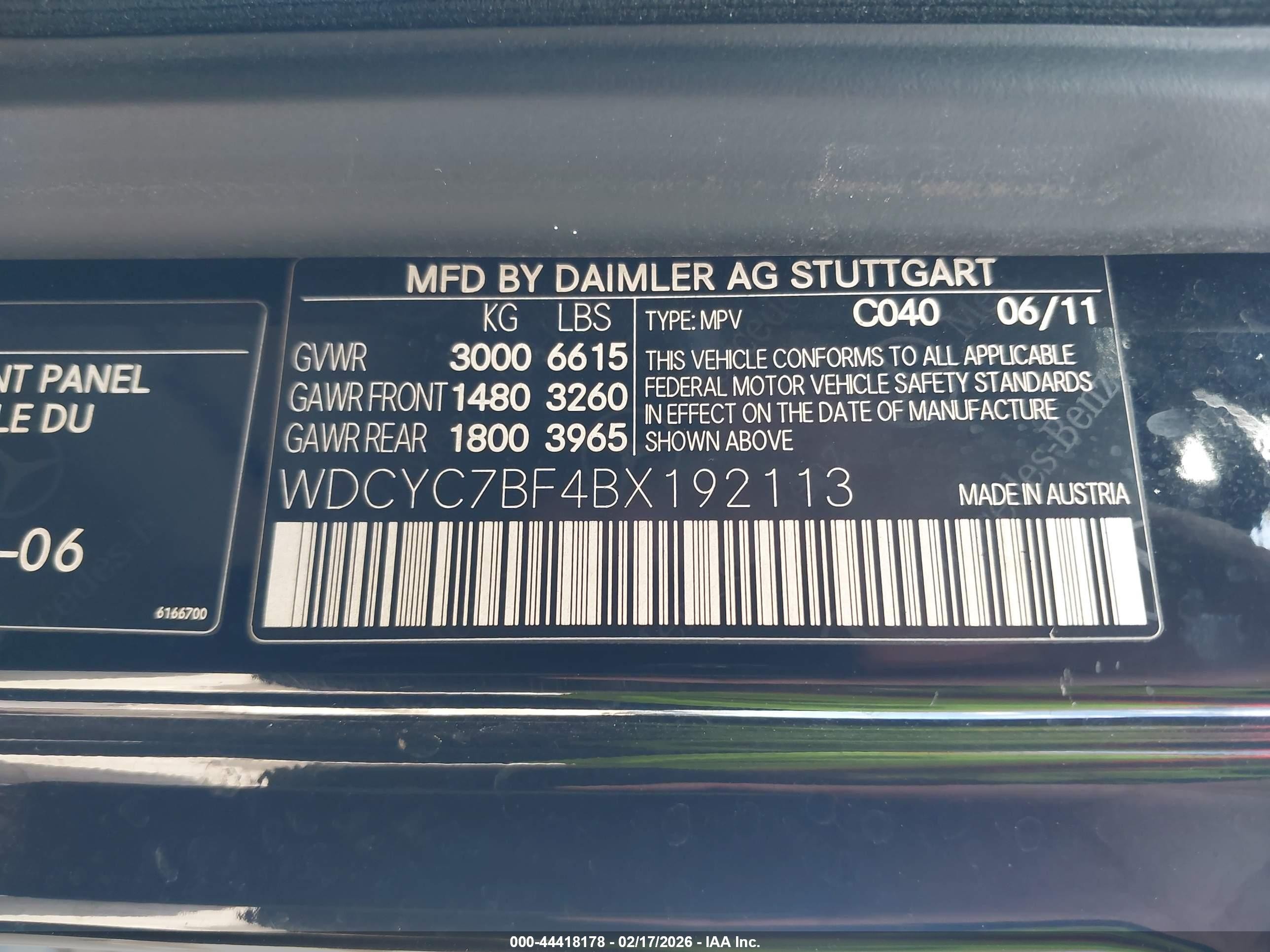2011 Mercedes-benz G 55 Amg 4matic Черный vin: WDCYC7BF4BX192113
