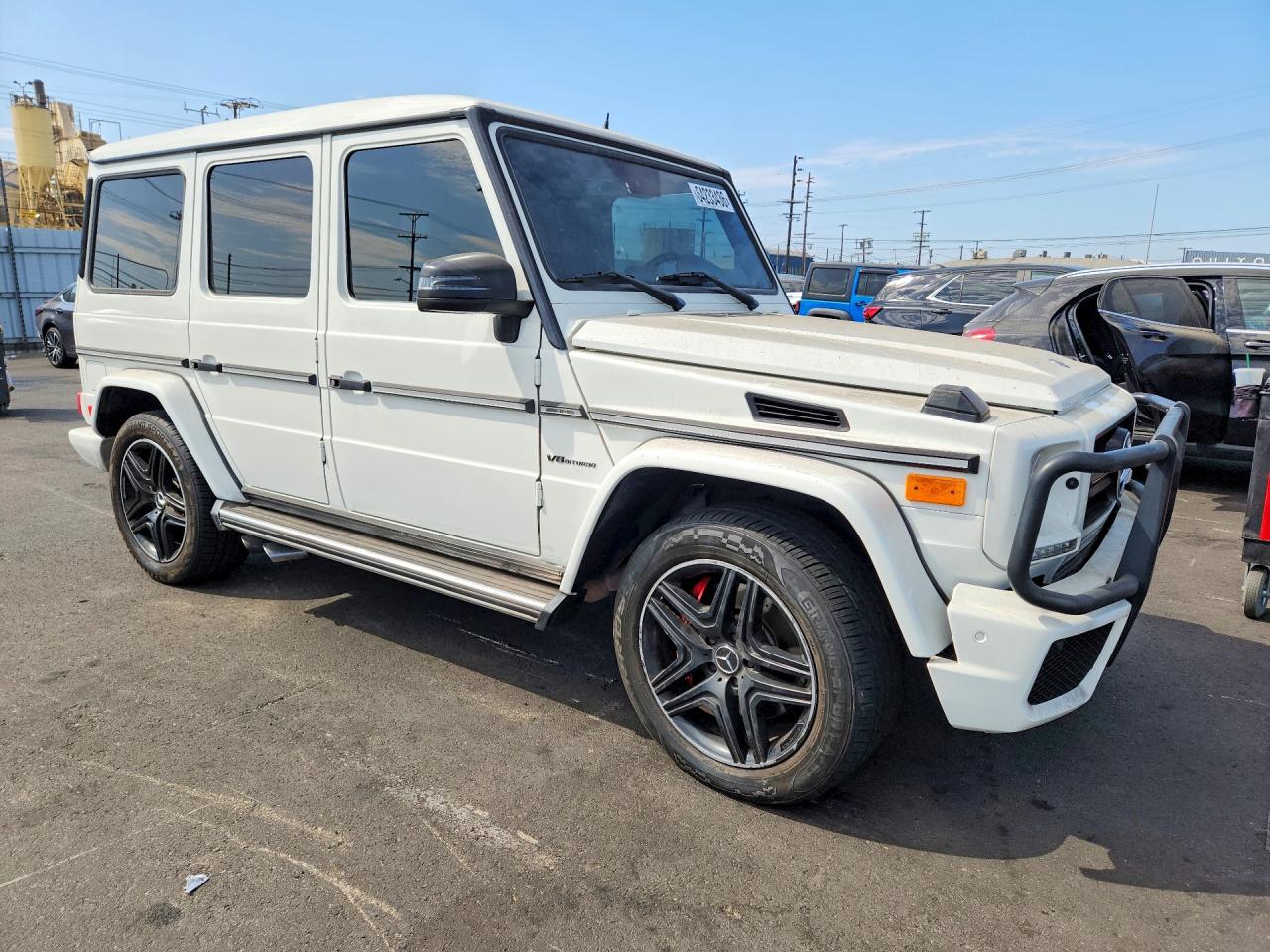 2013 Mercedes-benz G 63 Amg White vin: WDCYC7DF1DX206260