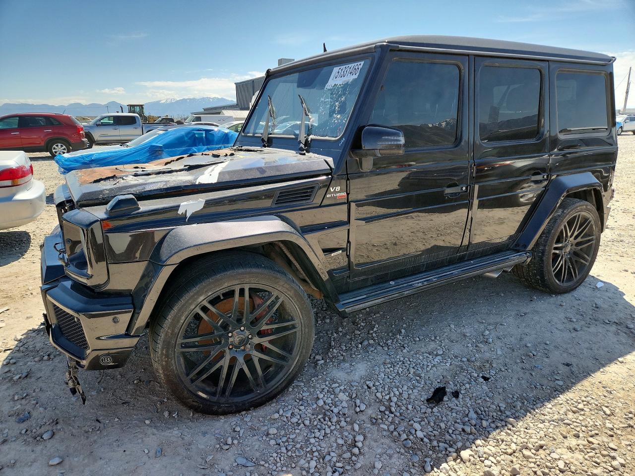 2013 Mercedes-benz G 63 Amg Черный vin: WDCYC7DF2DX212388