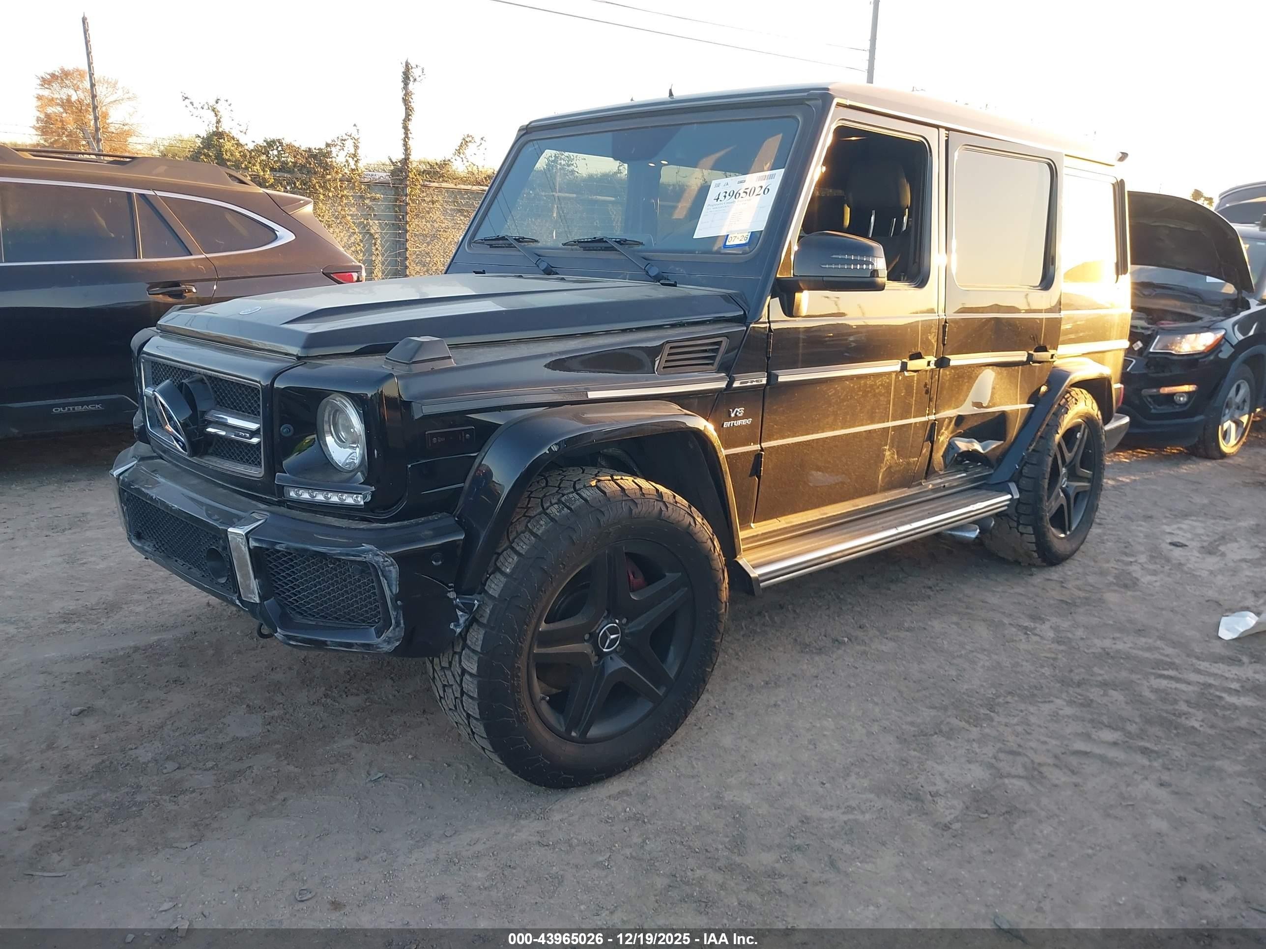 2015 Mercedes-benz G 63 Amg 4matic Black vin: WDCYC7DF2FX233163