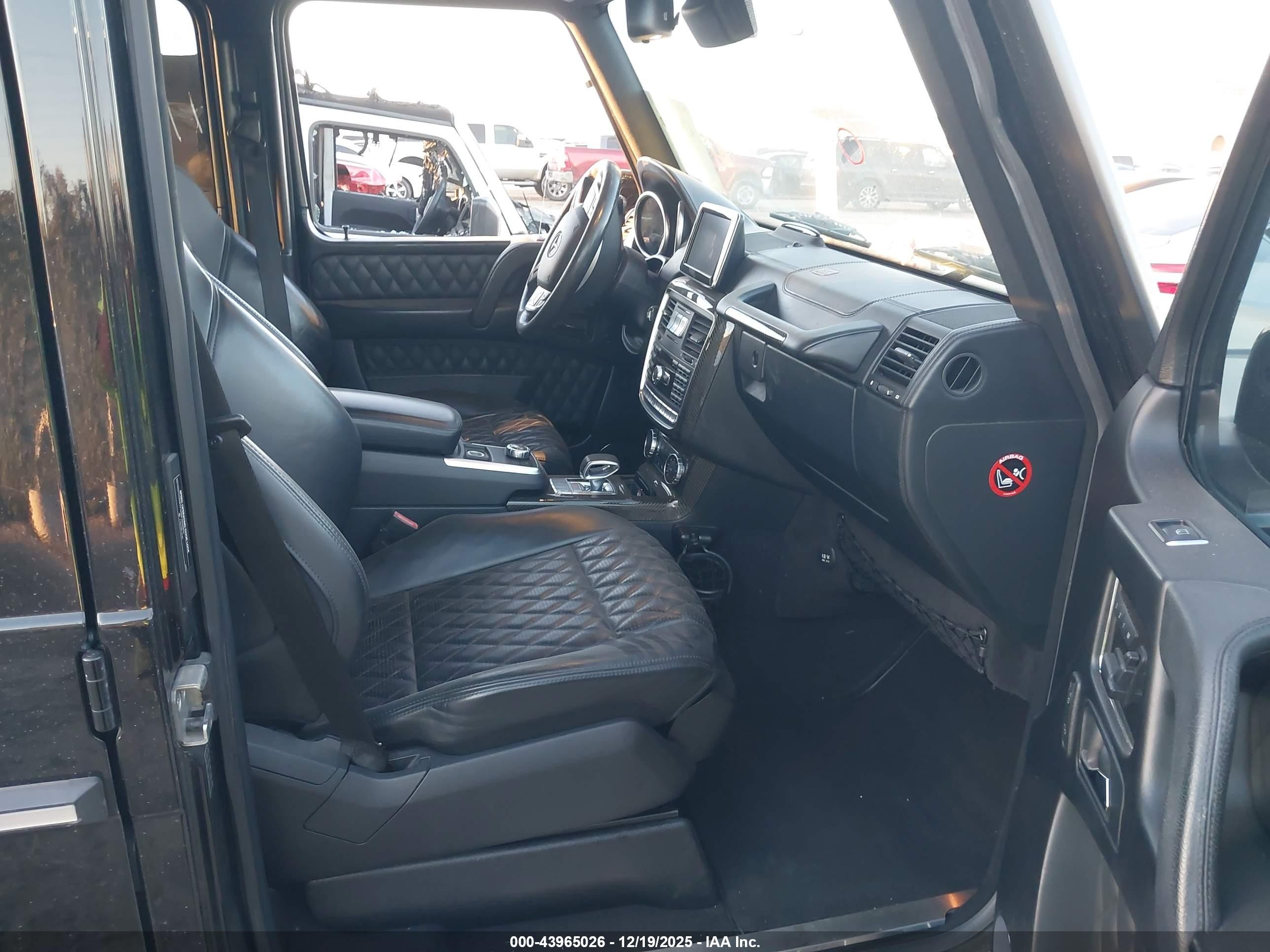2015 Mercedes-benz G 63 Amg 4matic Black vin: WDCYC7DF2FX233163