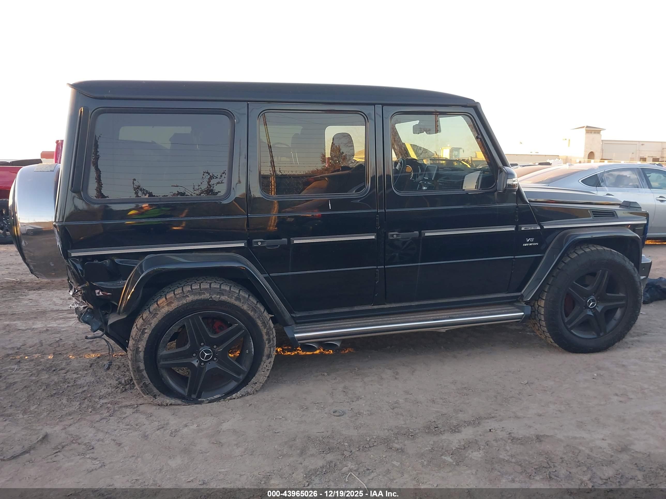 2015 Mercedes-benz G 63 Amg 4matic Black vin: WDCYC7DF2FX233163