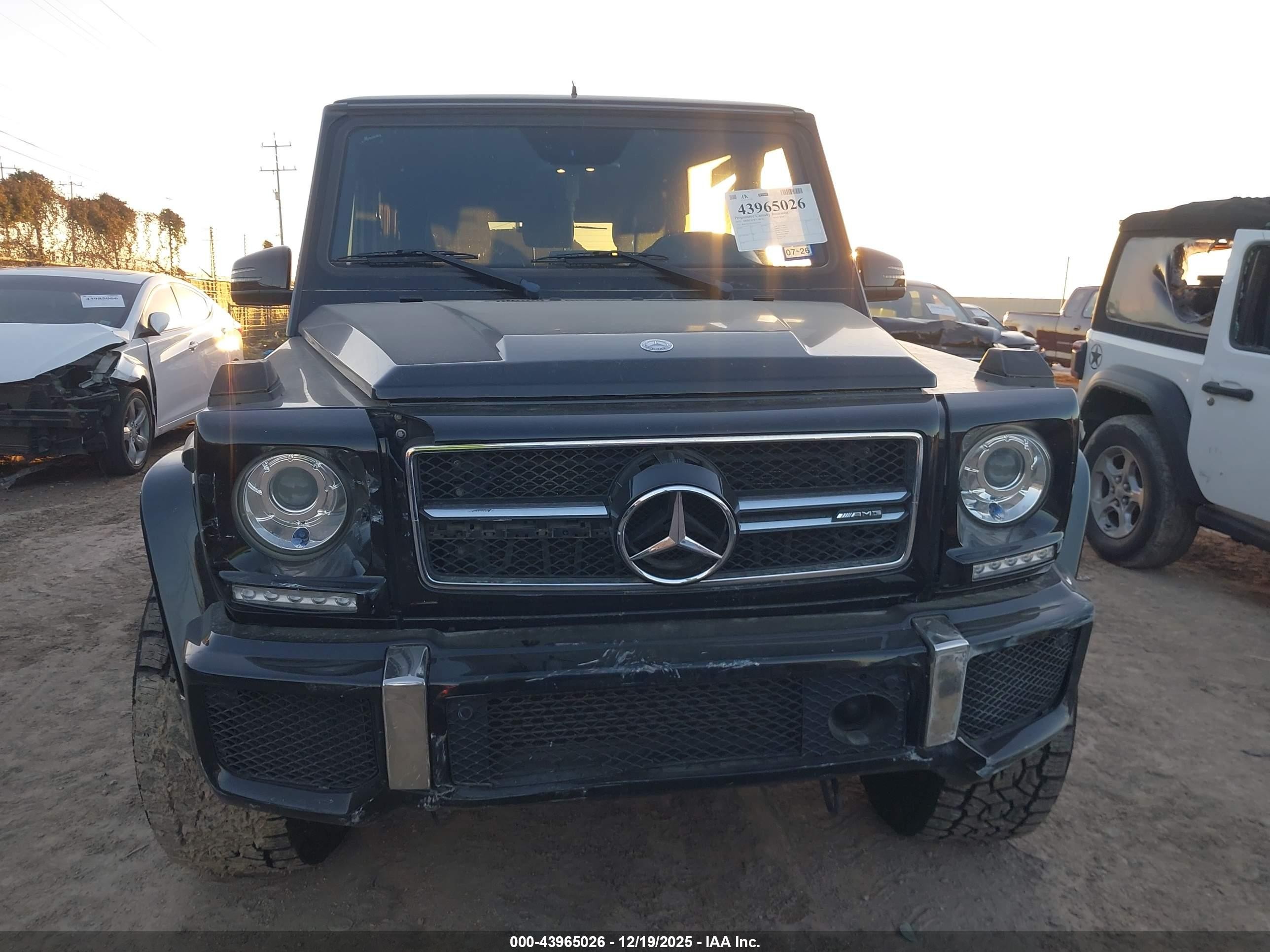 2015 Mercedes-benz G 63 Amg 4matic Black vin: WDCYC7DF2FX233163