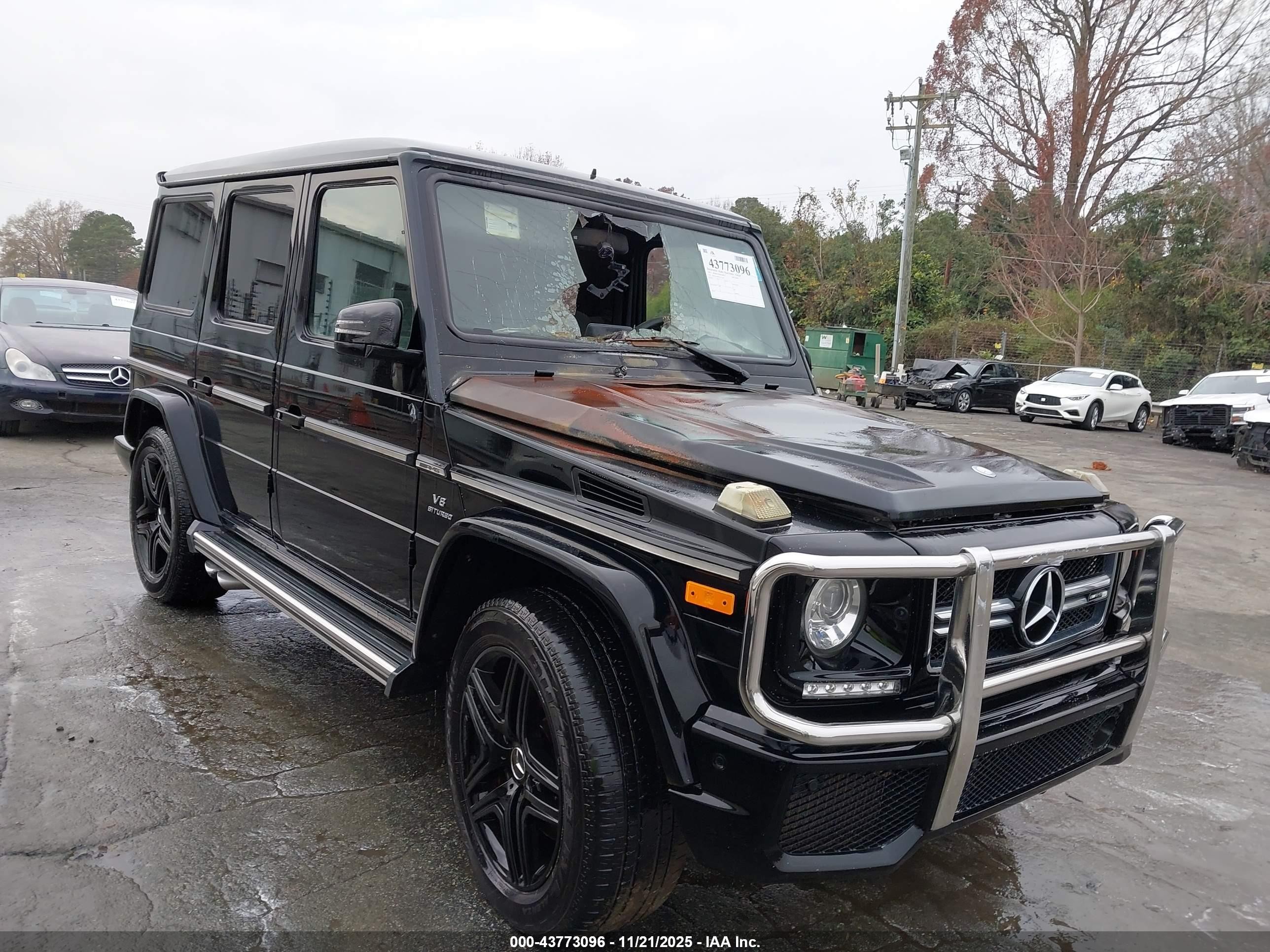 2015 Mercedes-benz G 63 Amg 4matic Black vin: WDCYC7DF2FX235205