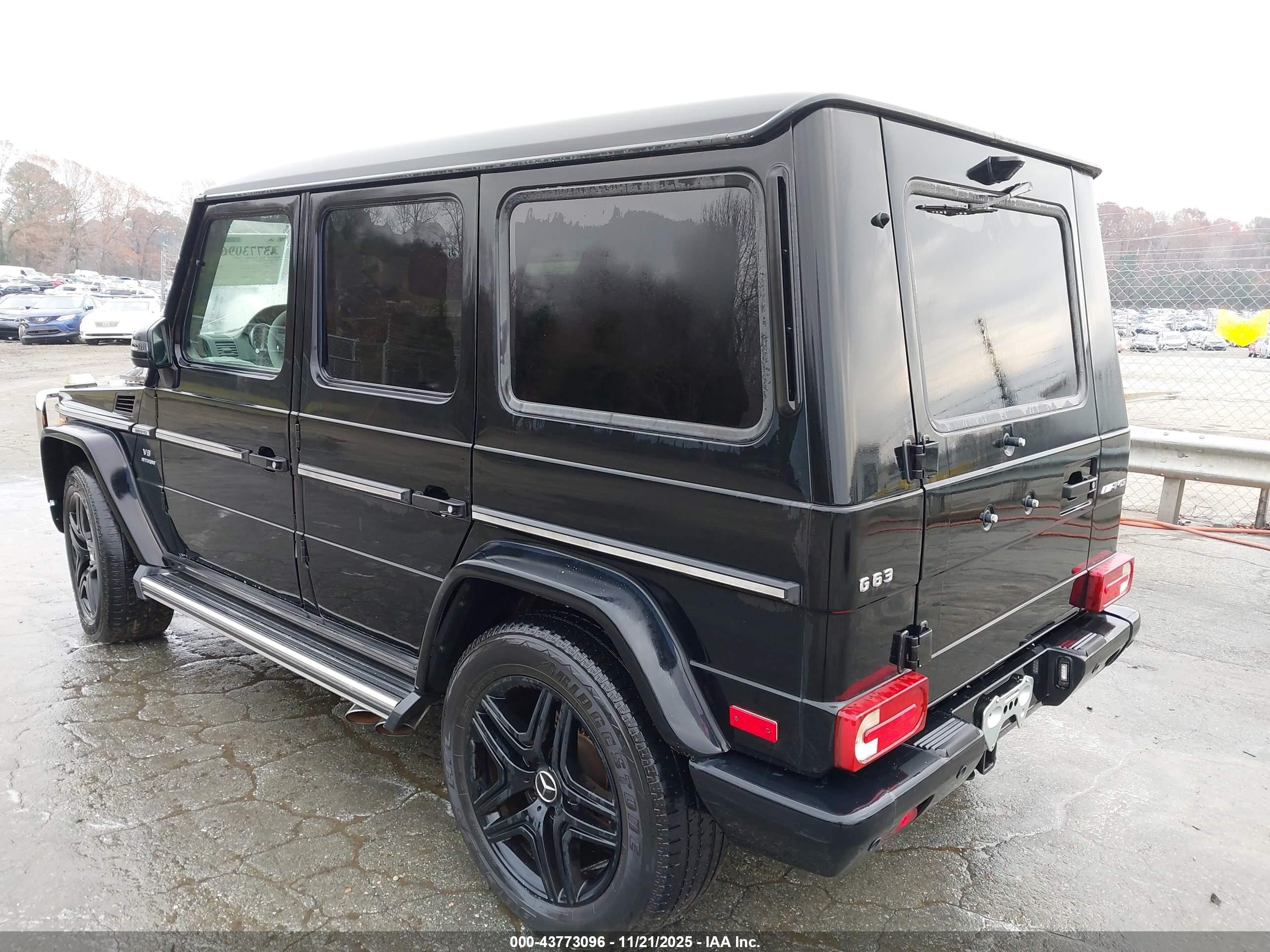2015 Mercedes-benz G 63 Amg 4matic Black vin: WDCYC7DF2FX235205