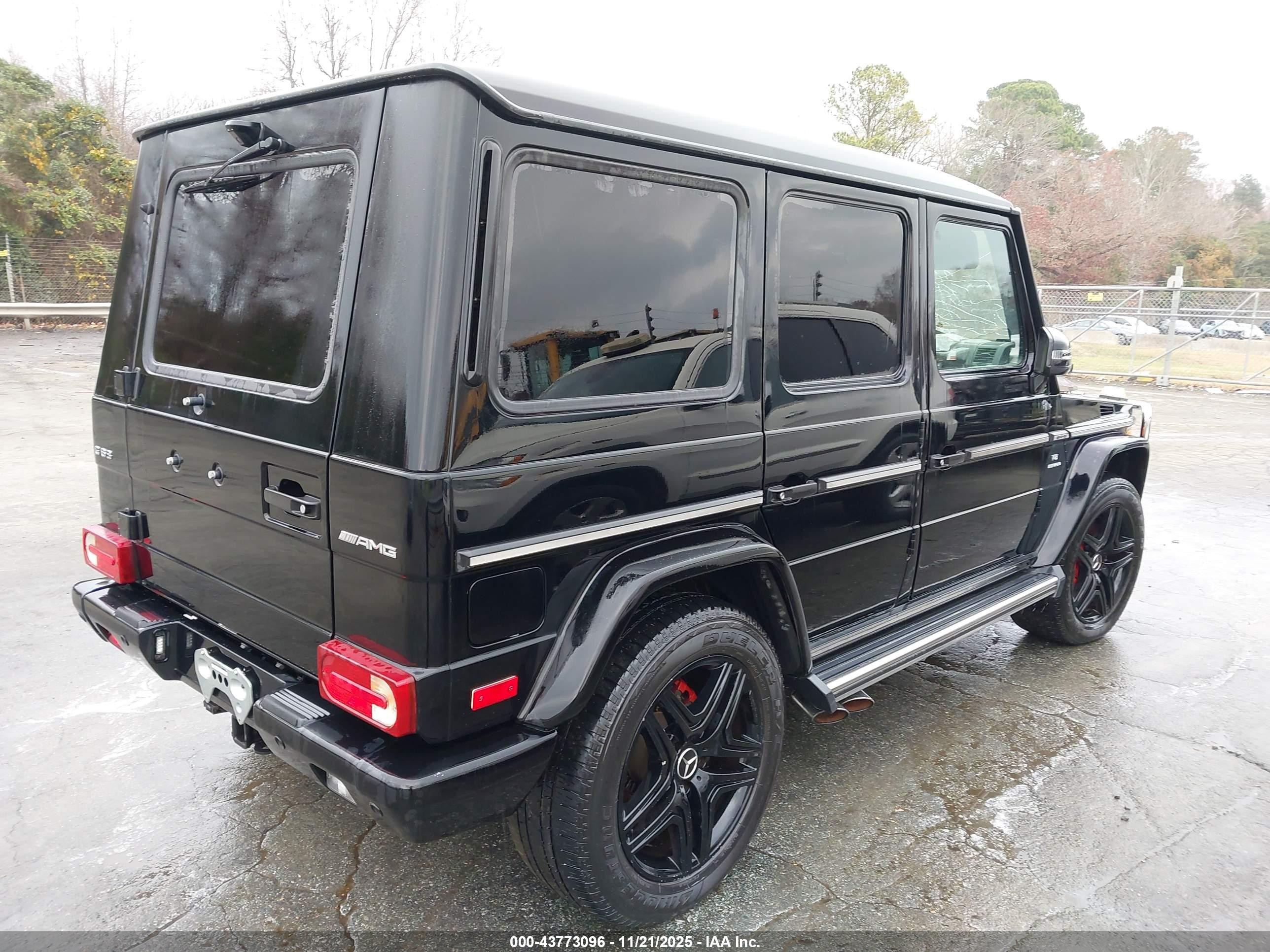 2015 Mercedes-benz G 63 Amg 4matic Black vin: WDCYC7DF2FX235205