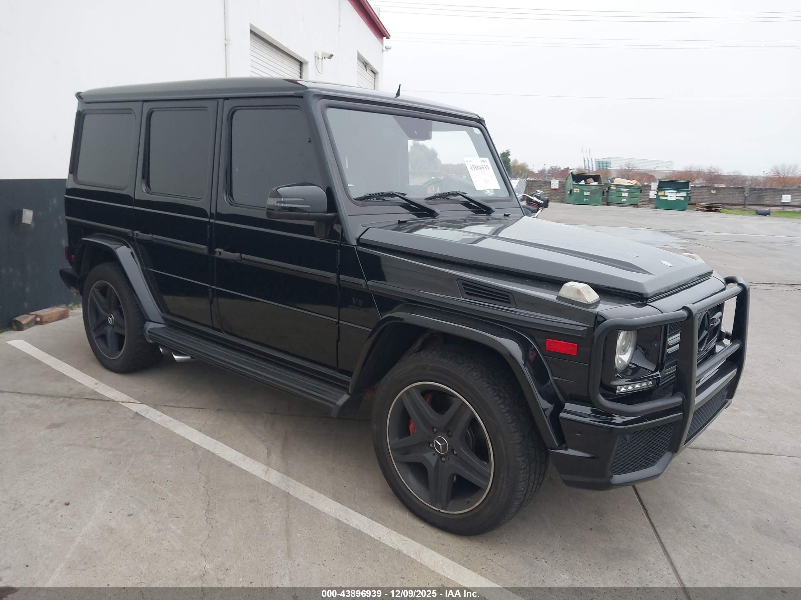 2015 Mercedes-benz G 63 Amg 4matic Black vin: WDCYC7DF2FX235642