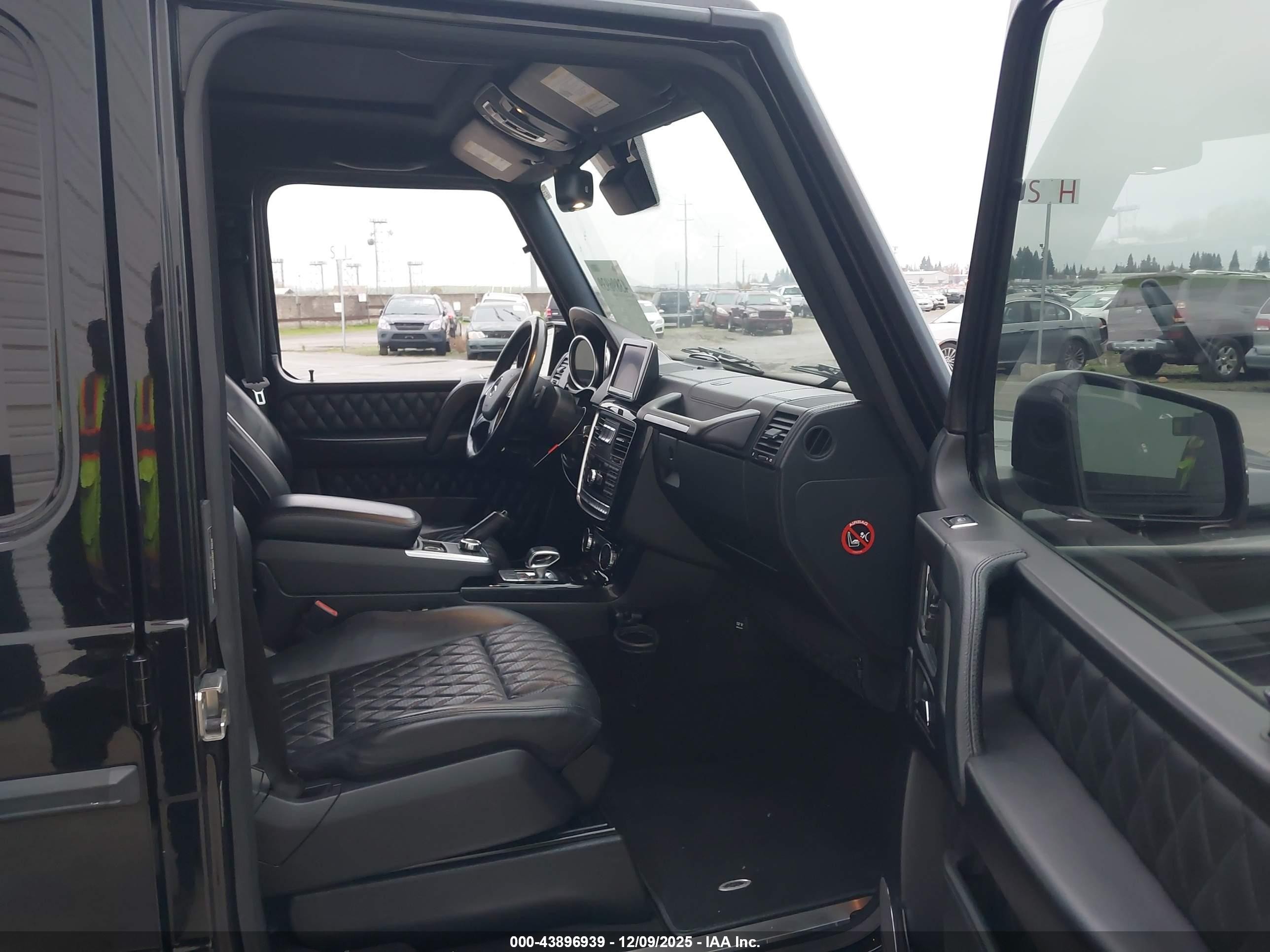 2015 Mercedes-benz G 63 Amg 4matic Black vin: WDCYC7DF2FX235642