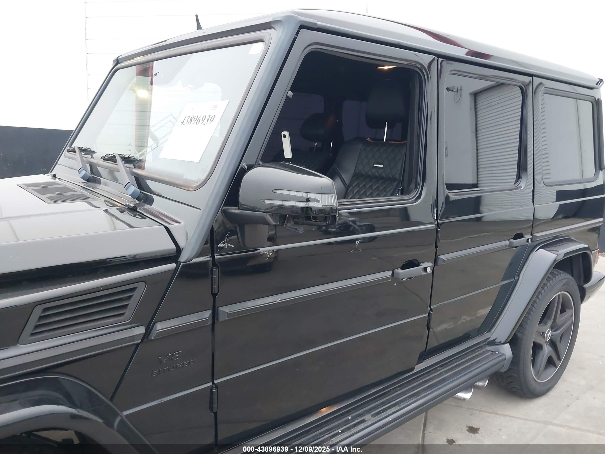 2015 Mercedes-benz G 63 Amg 4matic Black vin: WDCYC7DF2FX235642