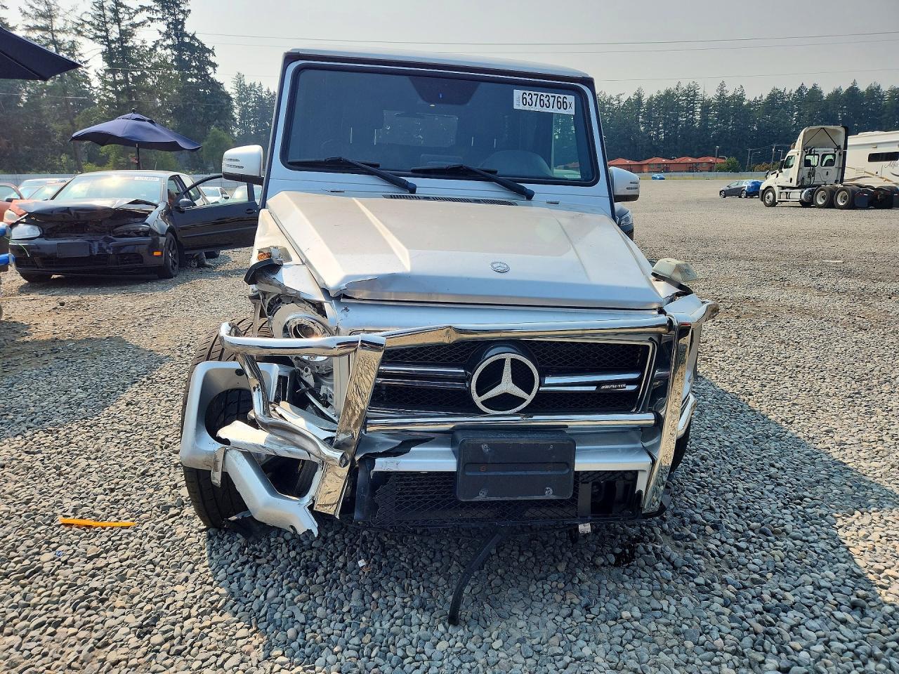 2017 Mercedes-benz G 63 Amg Silver vin: WDCYC7DF2HX266716