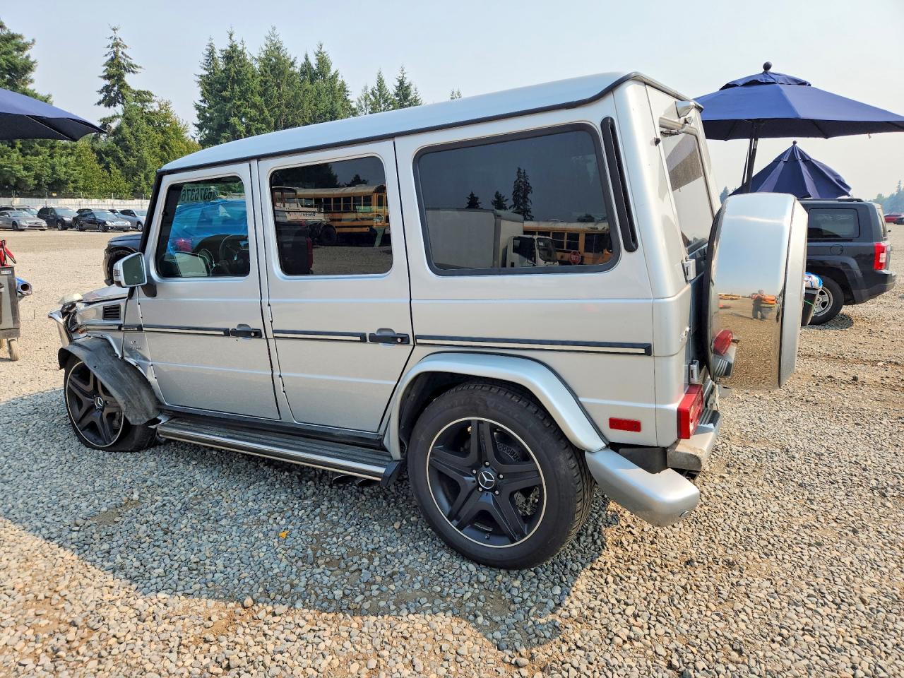 2017 Mercedes-benz G 63 Amg Silver vin: WDCYC7DF2HX266716