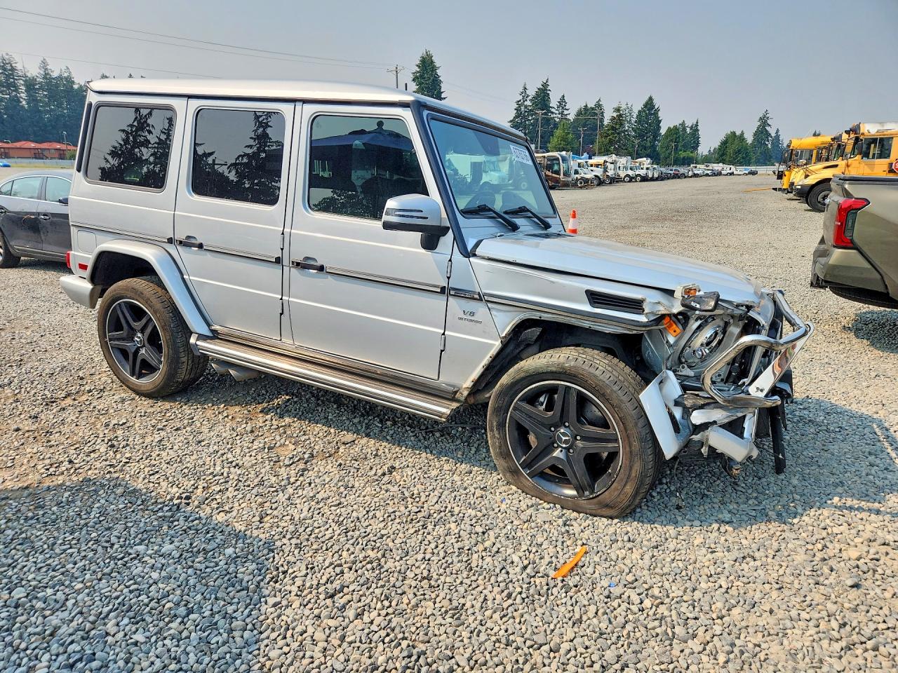 2017 Mercedes-benz G 63 Amg Silver vin: WDCYC7DF2HX266716
