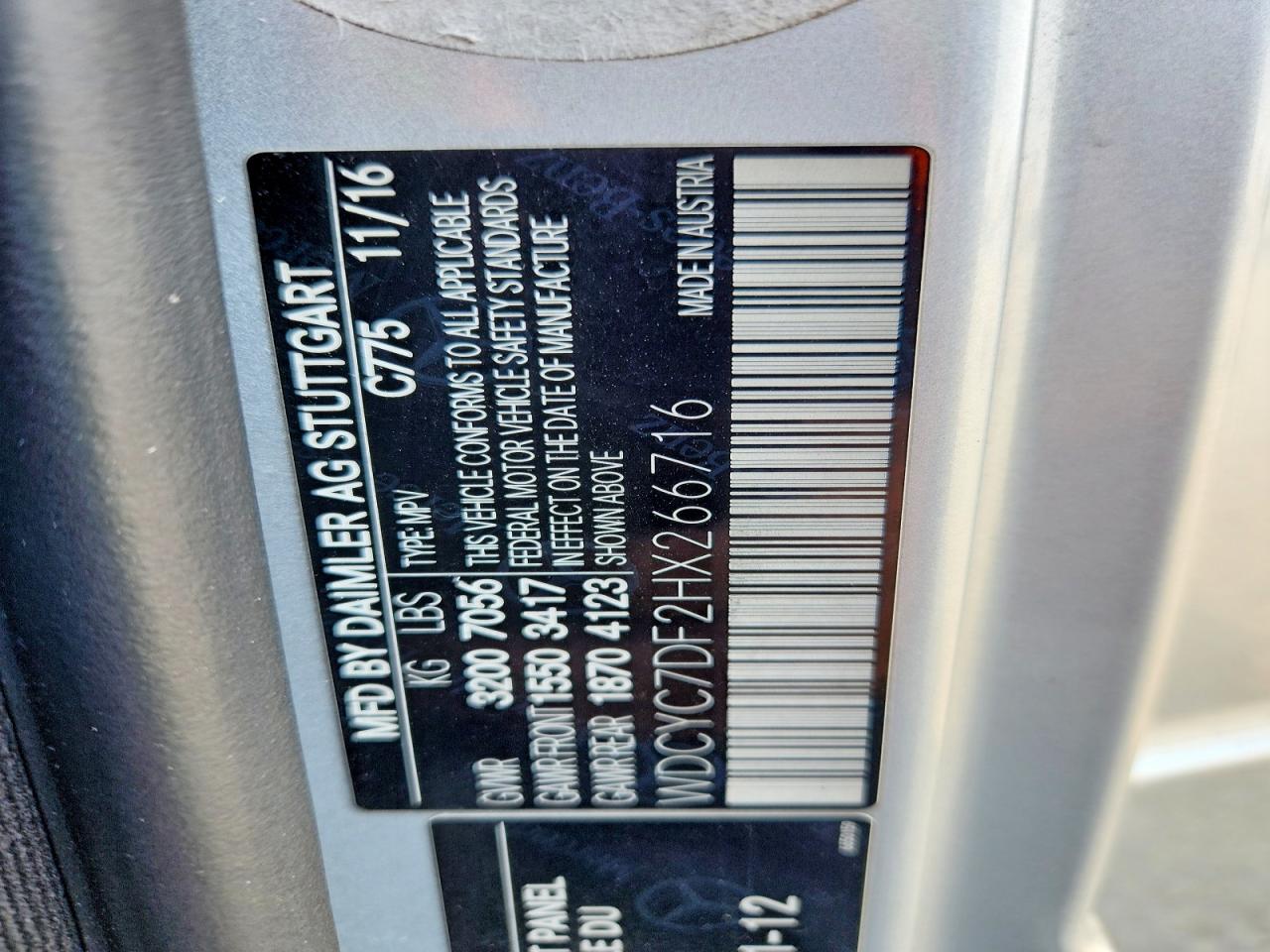 2017 Mercedes-benz G 63 Amg Silver vin: WDCYC7DF2HX266716