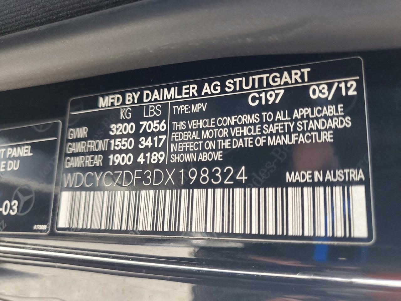 2013 Mercedes-benz G 63 Amg Черный vin: WDCYC7DF3DX198324