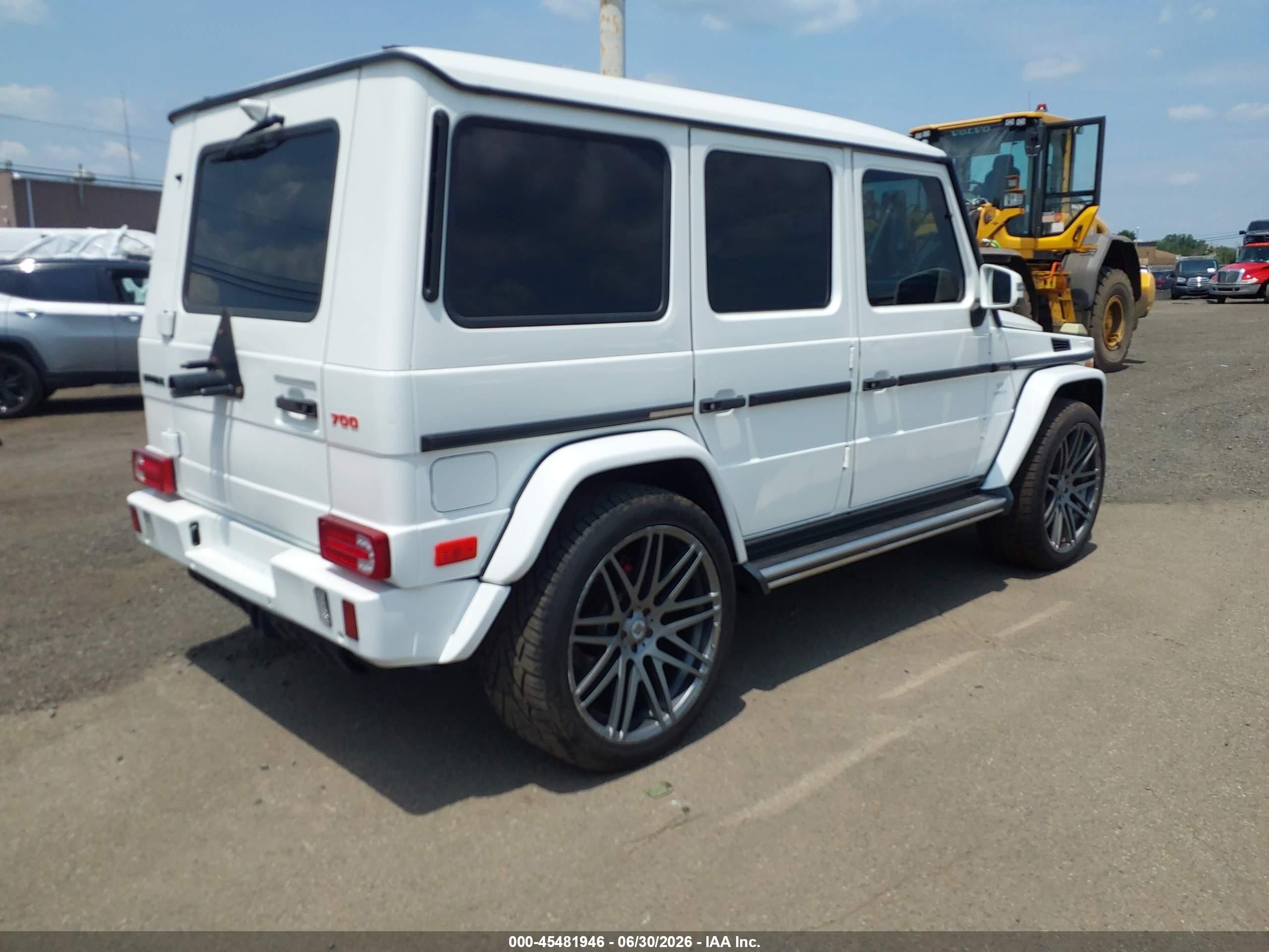 2014 Mercedes-benz G 63 Amg 4matic White vin: WDCYC7DF3EX223563