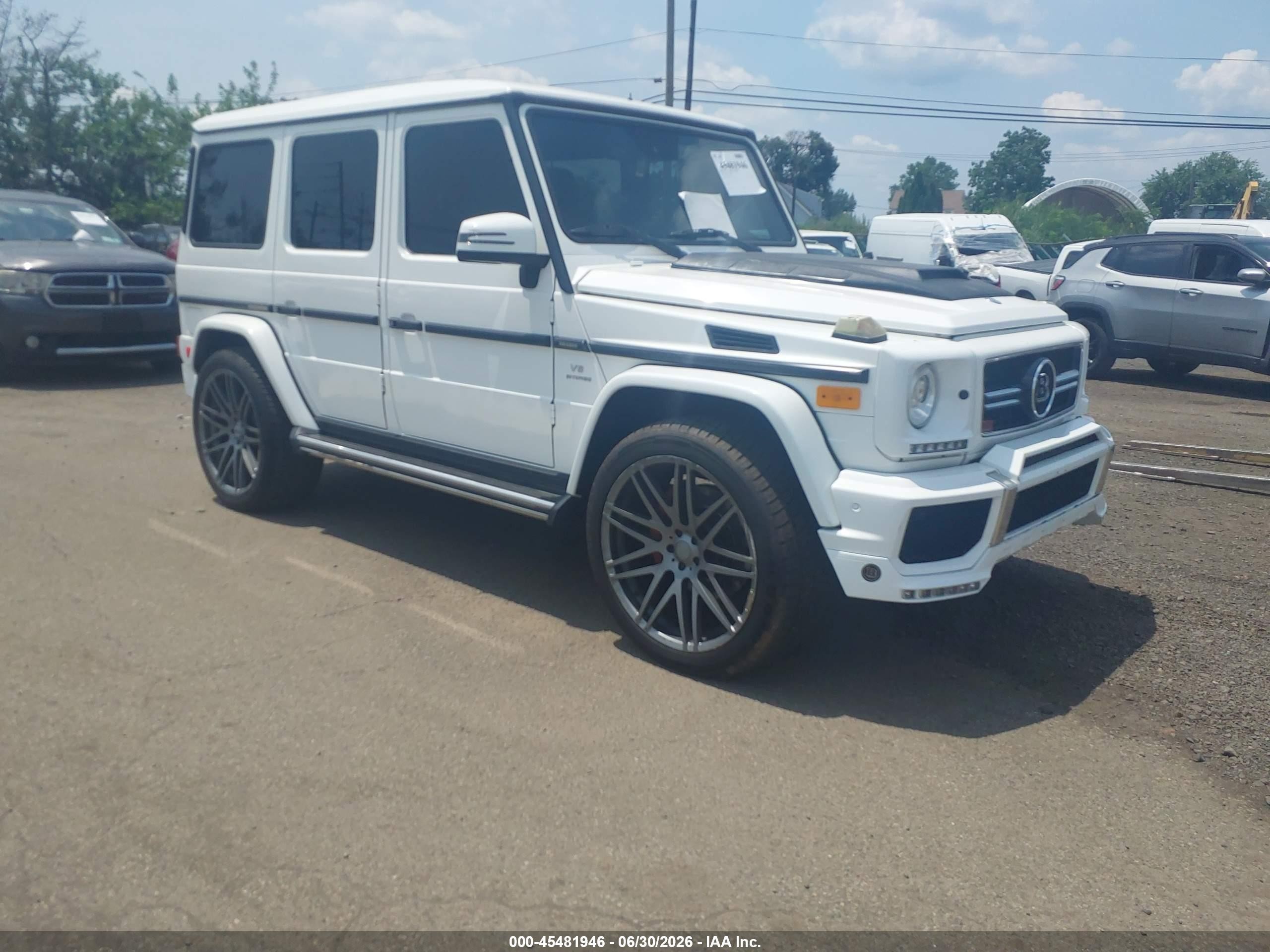 2014 Mercedes-benz G 63 Amg 4matic Белый vin: WDCYC7DF3EX223563