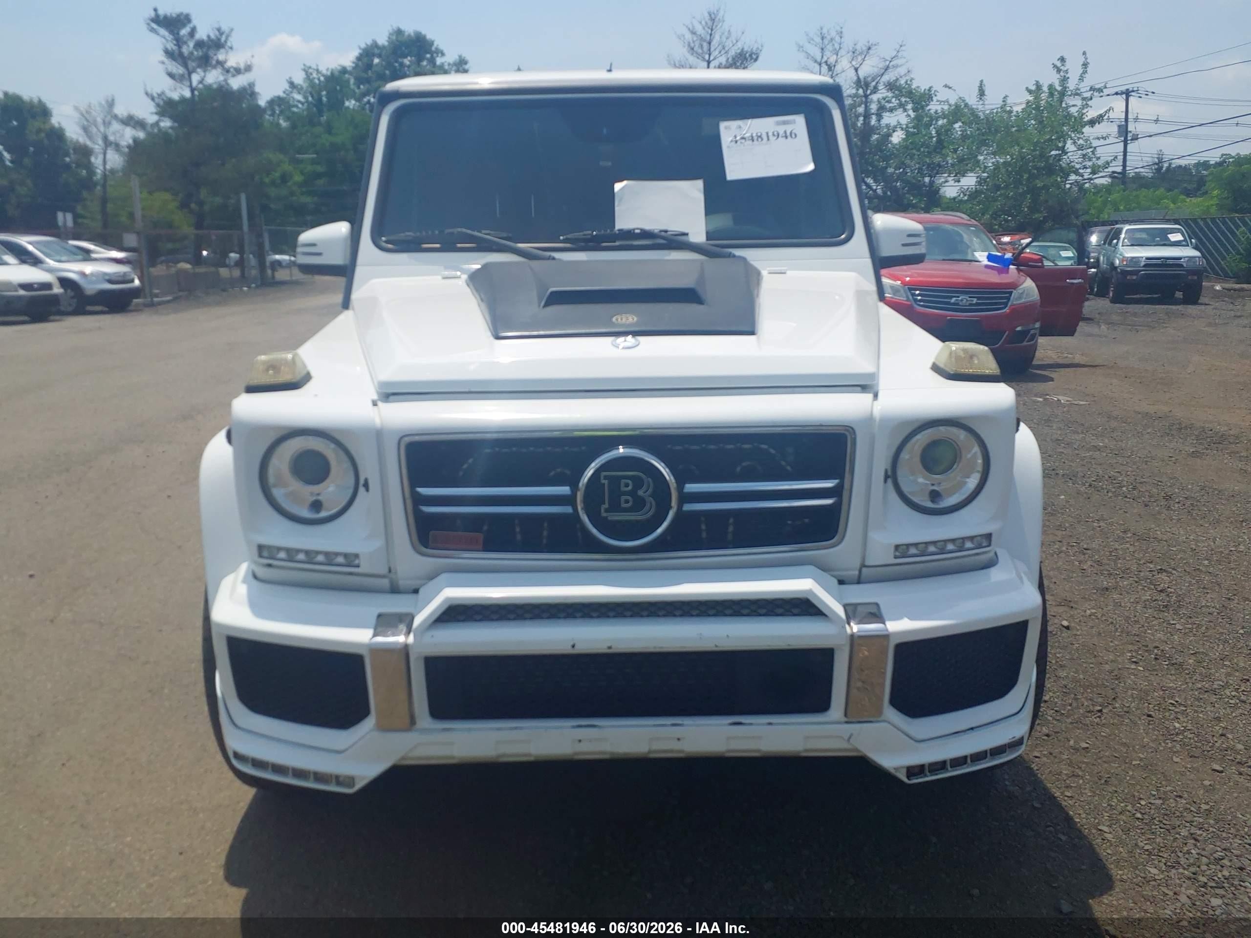 2014 Mercedes-benz G 63 Amg 4matic White vin: WDCYC7DF3EX223563