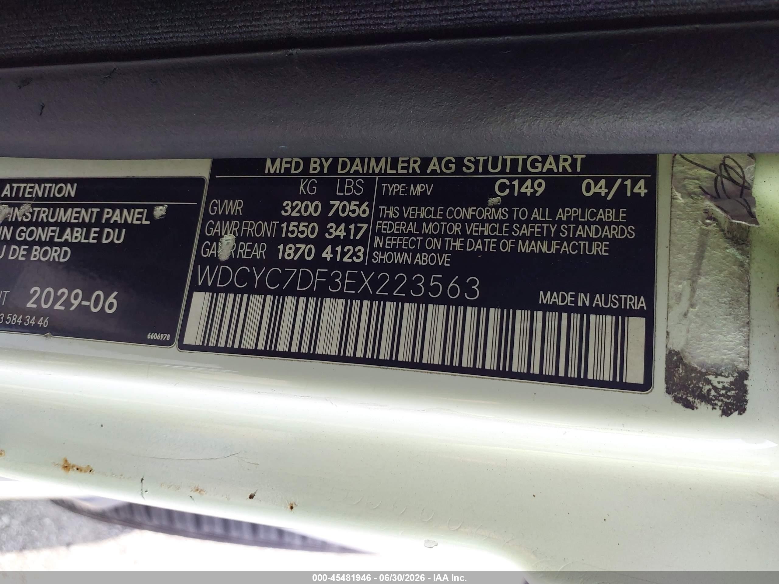 2014 Mercedes-benz G 63 Amg 4matic White vin: WDCYC7DF3EX223563