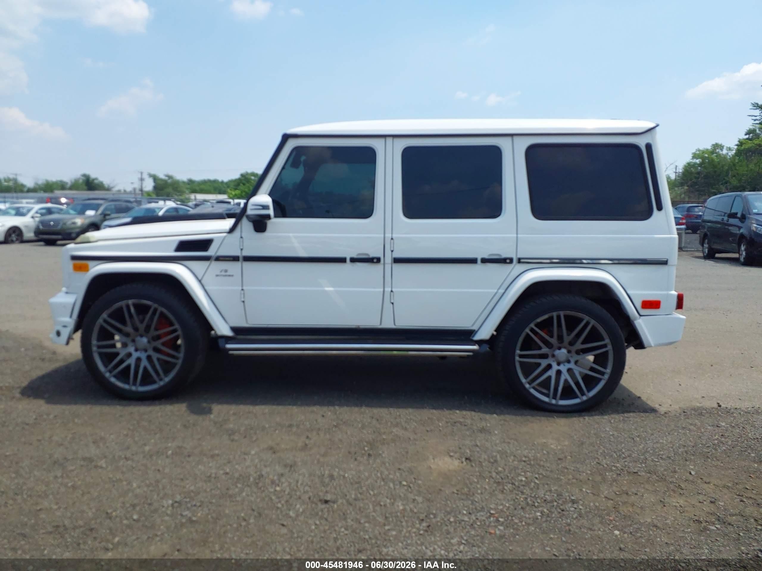 2014 Mercedes-benz G 63 Amg 4matic White vin: WDCYC7DF3EX223563