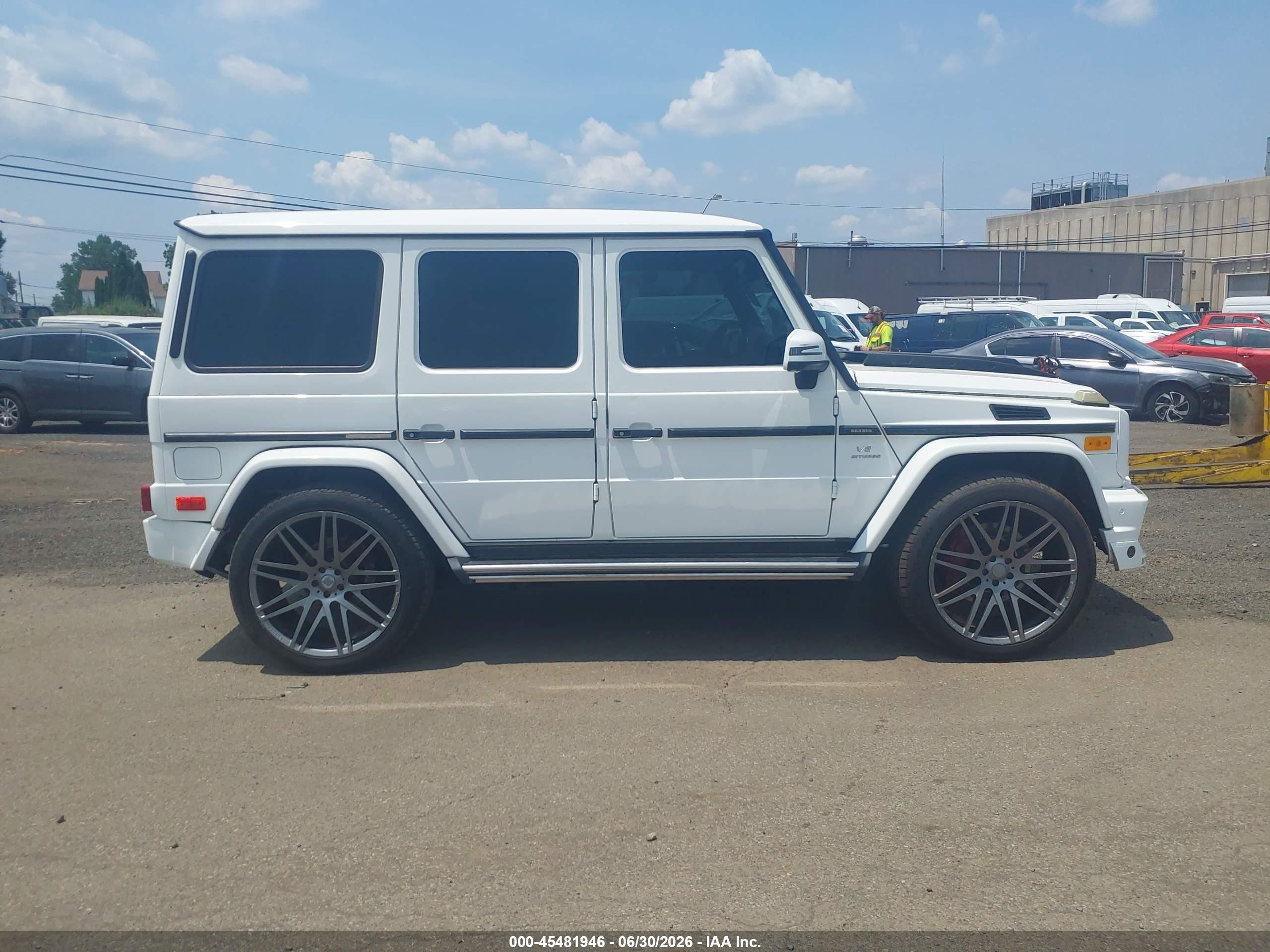2014 Mercedes-benz G 63 Amg 4matic White vin: WDCYC7DF3EX223563