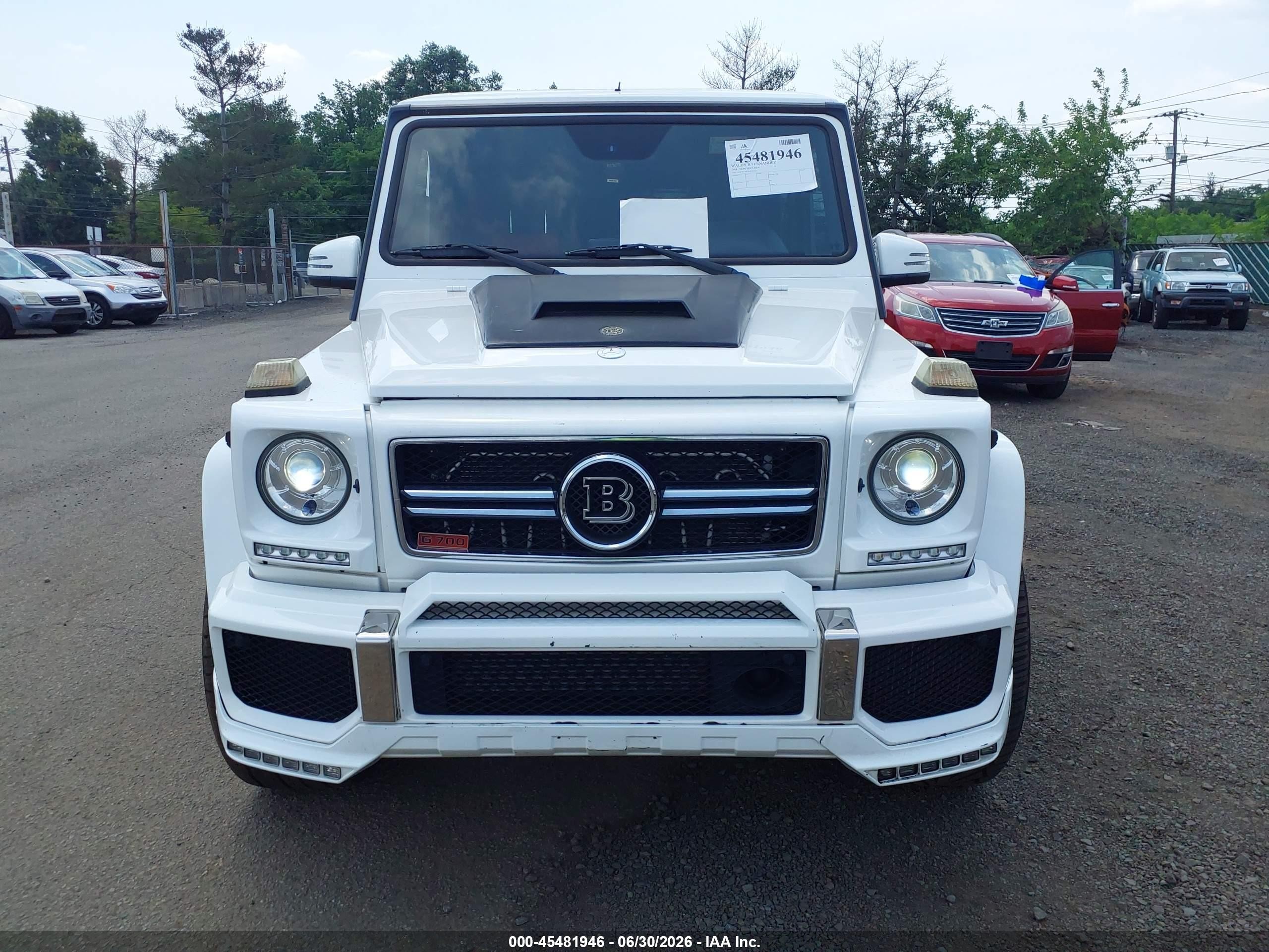 2014 Mercedes-benz G 63 Amg 4matic White vin: WDCYC7DF3EX223563