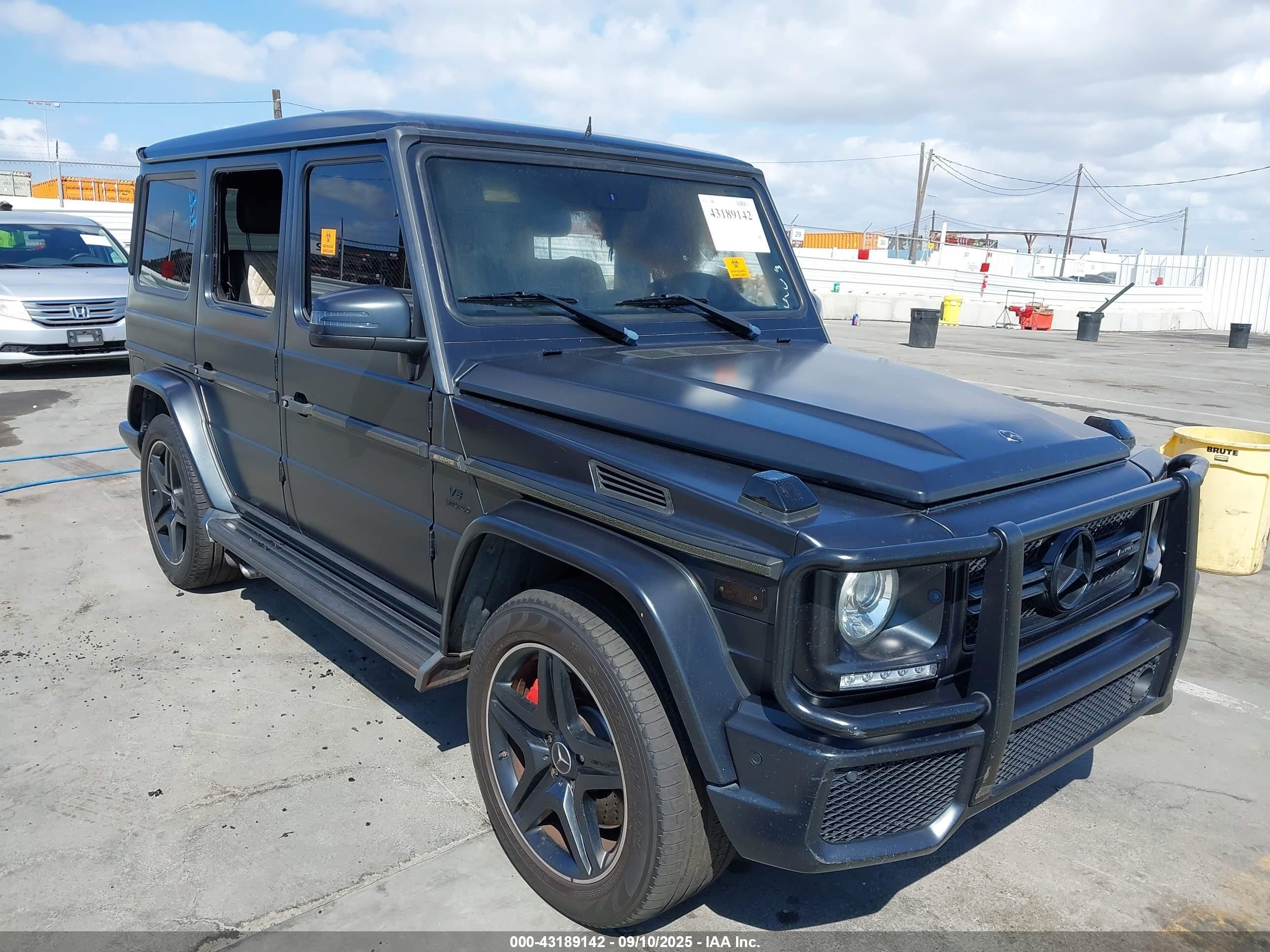 2015 Mercedes-benz G 63 Amg 4matic Black vin: WDCYC7DF4FX233990