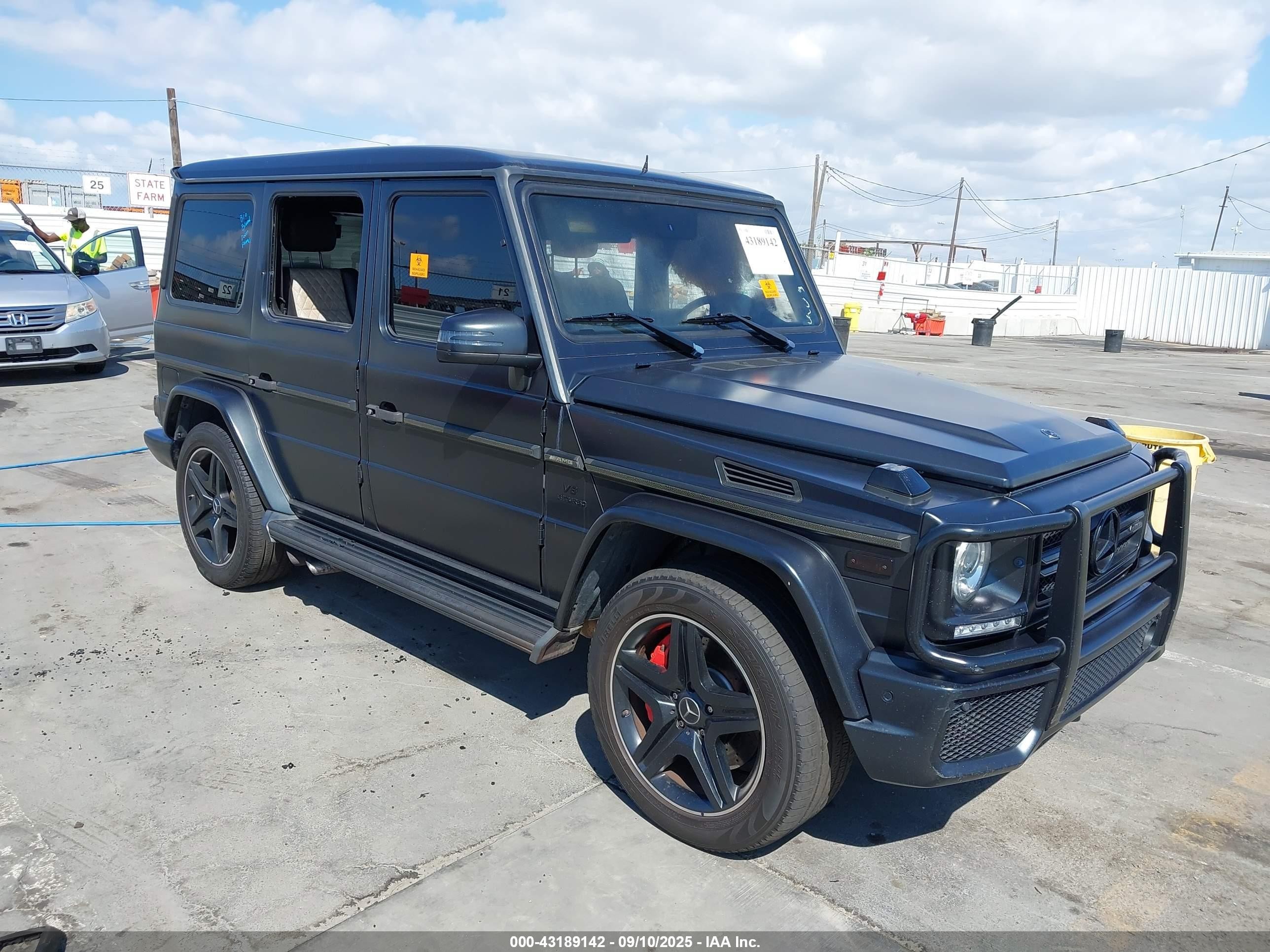 2015 Mercedes-benz G 63 Amg 4matic Black vin: WDCYC7DF4FX233990