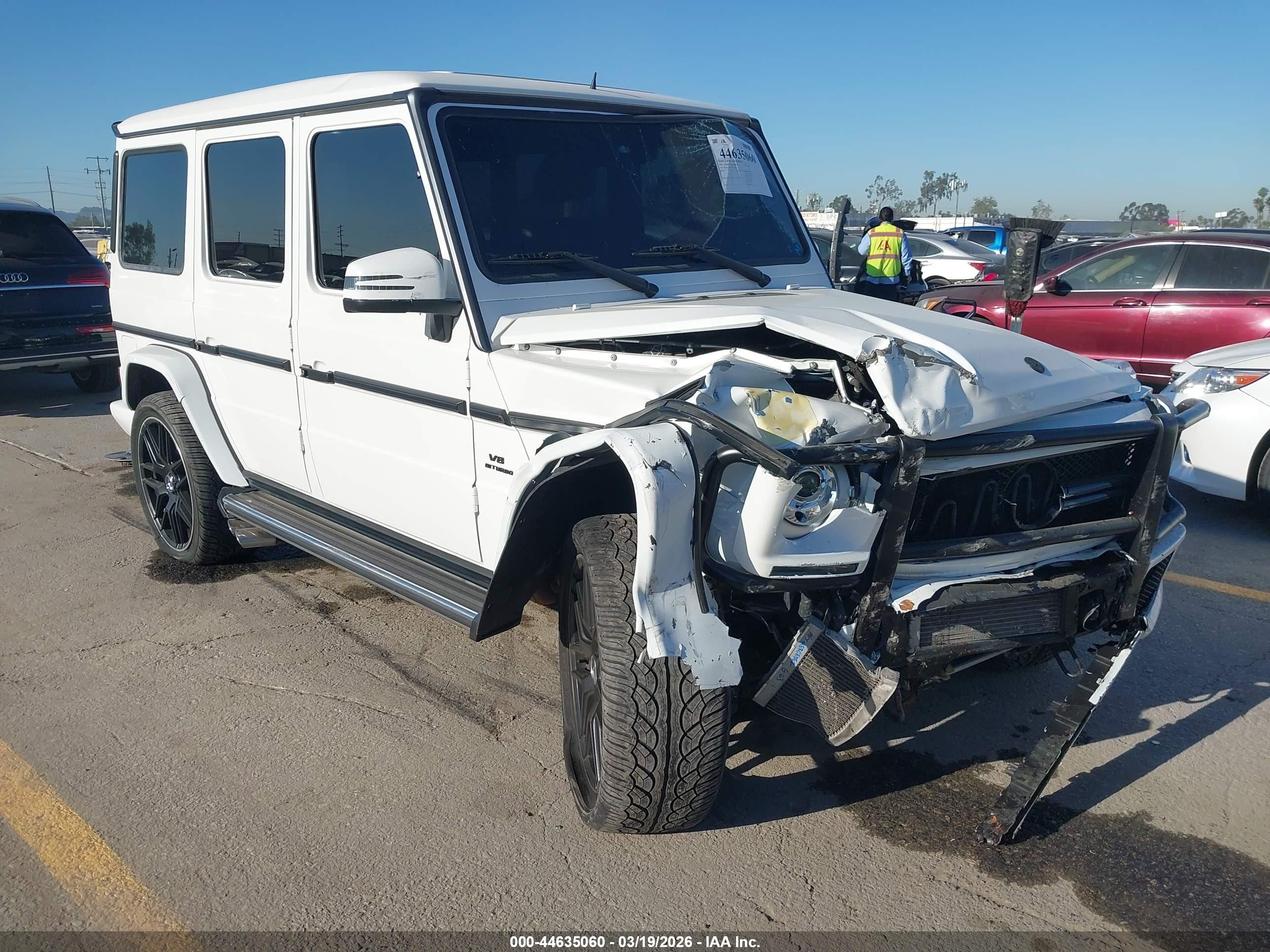 2014 Mercedes-benz G 63 Amg 4matic White vin: WDCYC7DF5EX217568