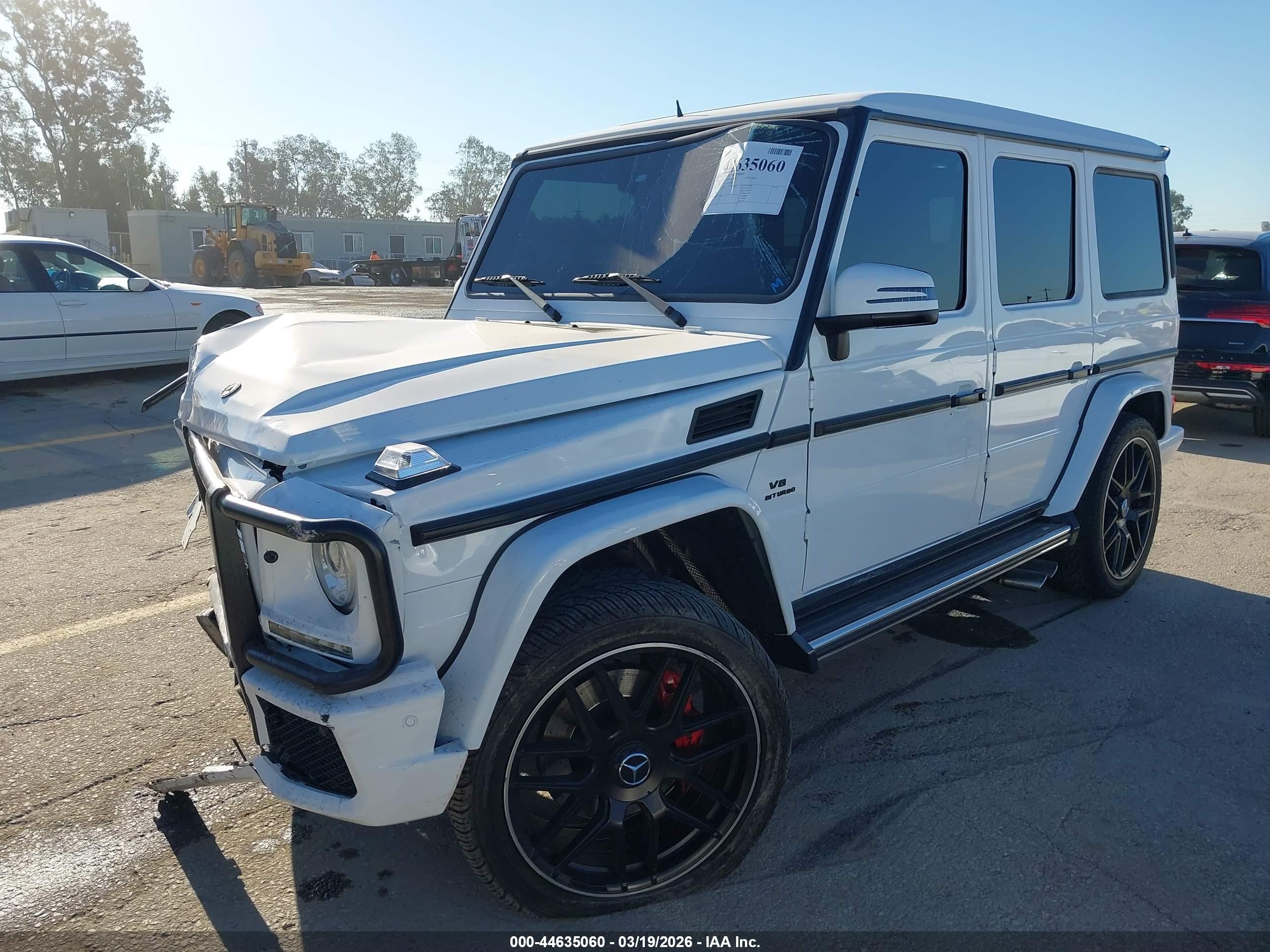 2014 Mercedes-benz G 63 Amg 4matic White vin: WDCYC7DF5EX217568