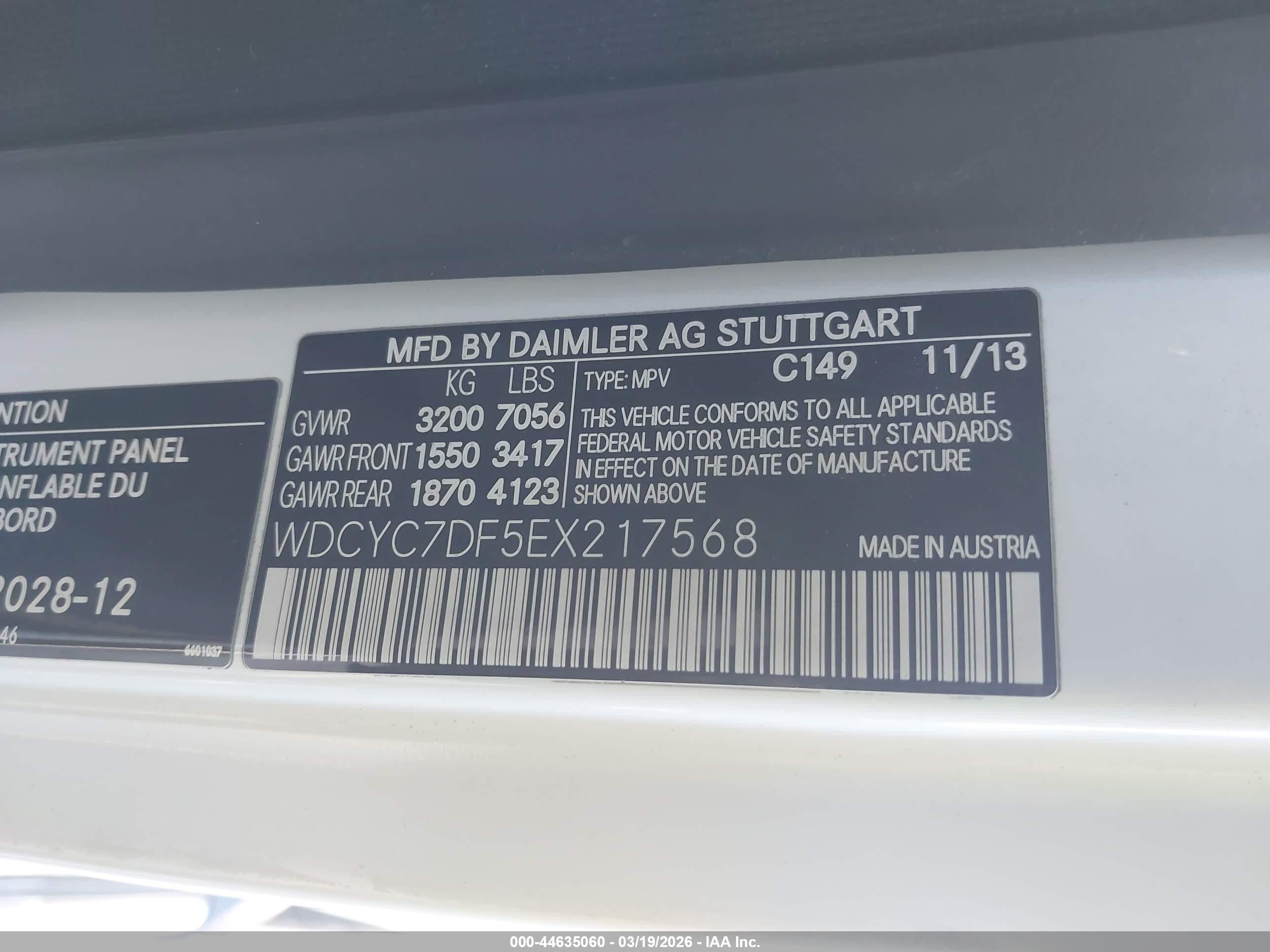 2014 Mercedes-benz G 63 Amg 4matic White vin: WDCYC7DF5EX217568