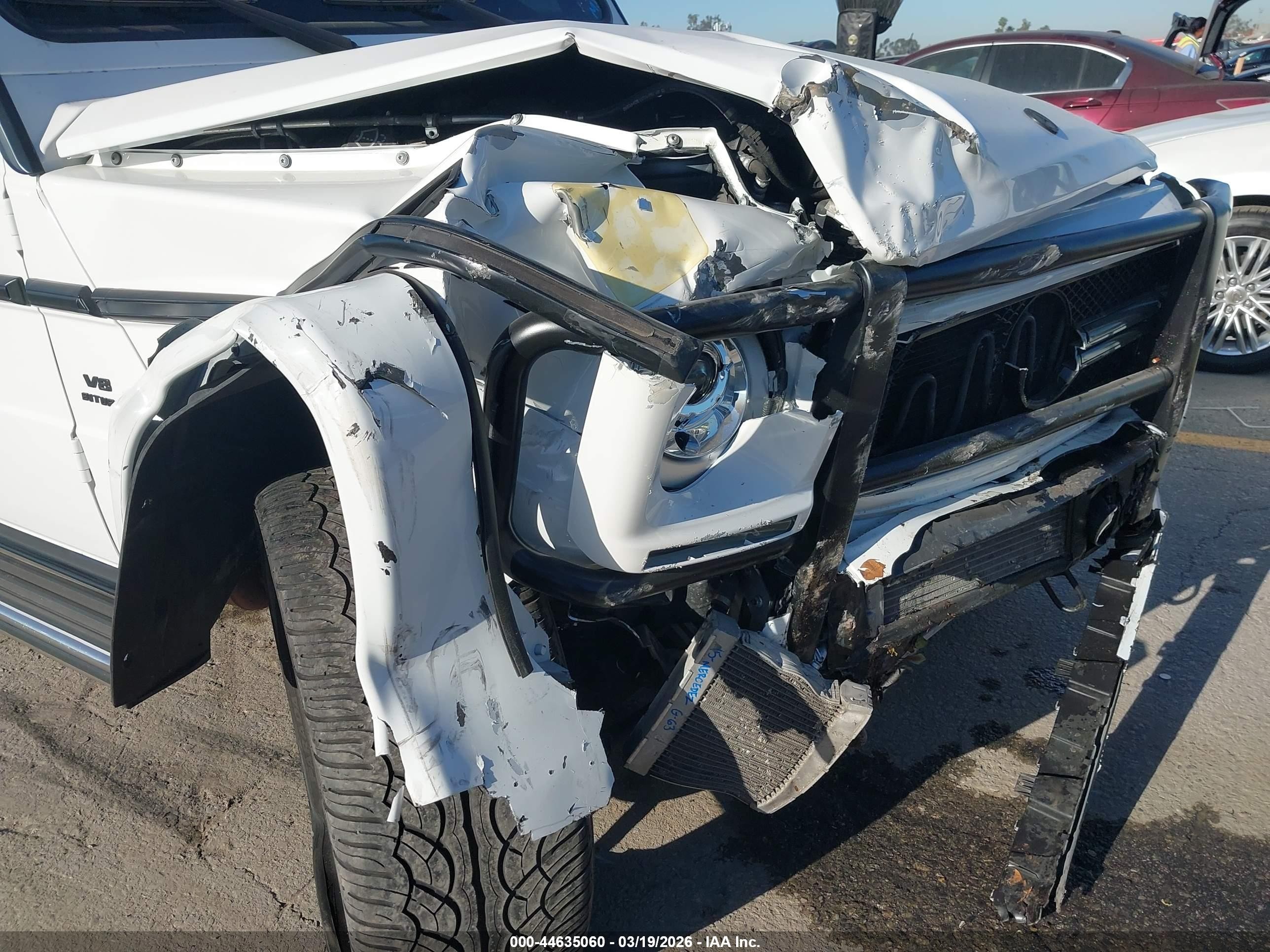 2014 Mercedes-benz G 63 Amg 4matic White vin: WDCYC7DF5EX217568