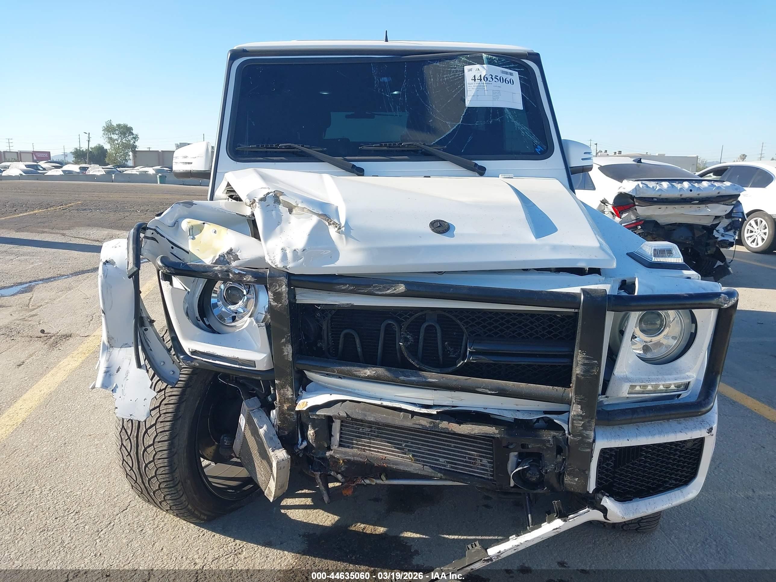 2014 Mercedes-benz G 63 Amg 4matic White vin: WDCYC7DF5EX217568