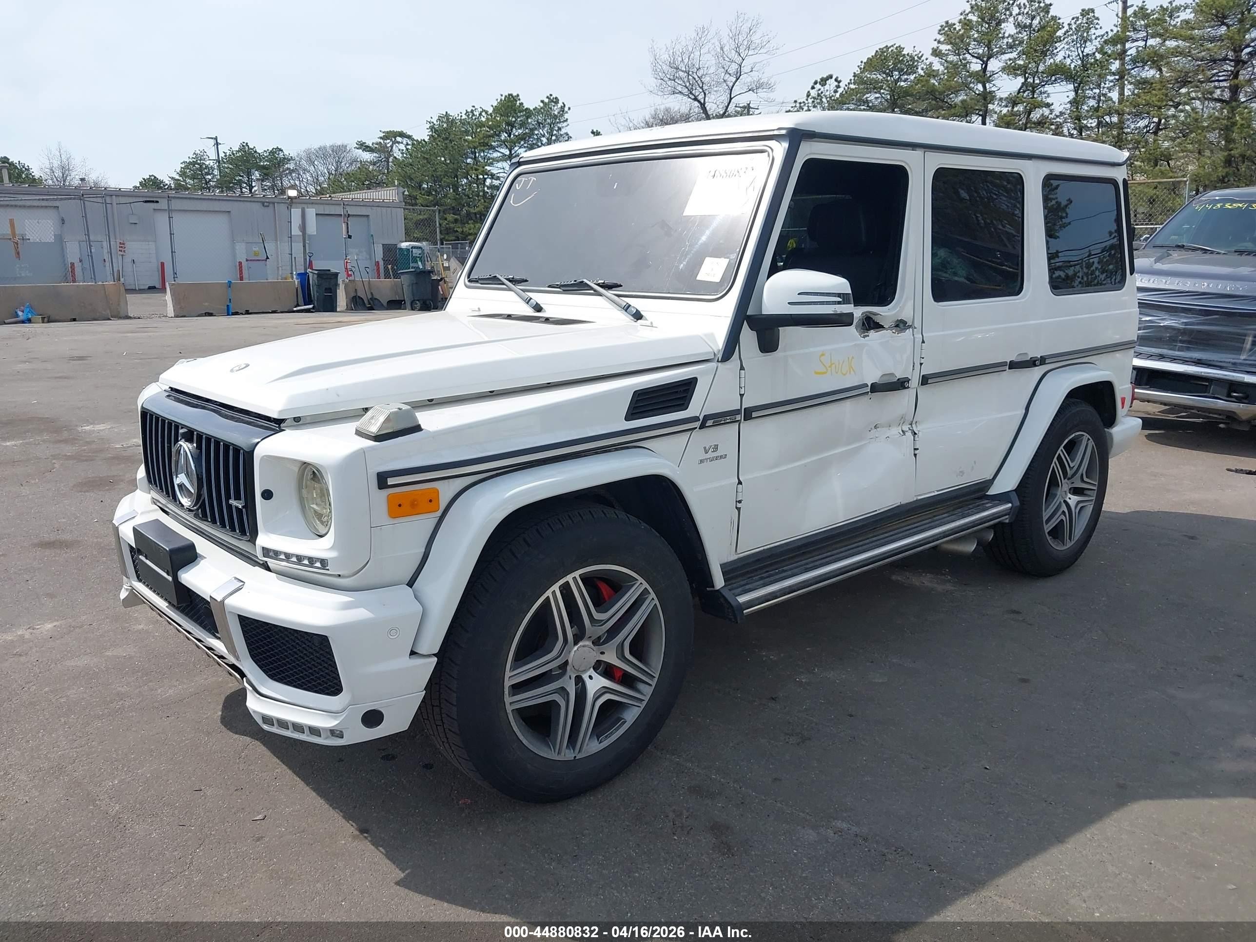 2014 Mercedes-benz G 63 Amg 4matic White vin: WDCYC7DF5EX219949