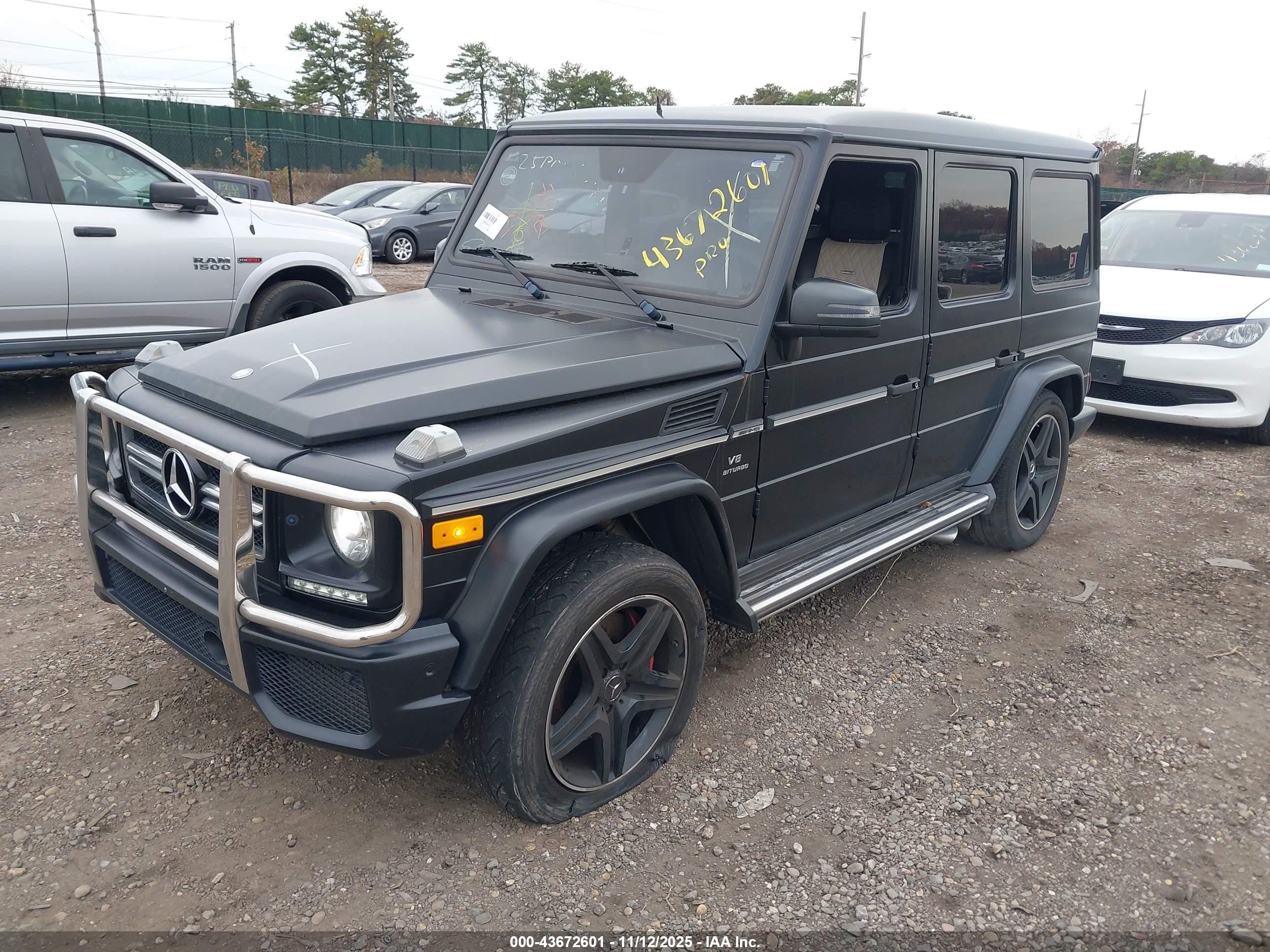 2014 Mercedes-benz G 63 Amg 4matic Черный vin: WDCYC7DF5EX222169