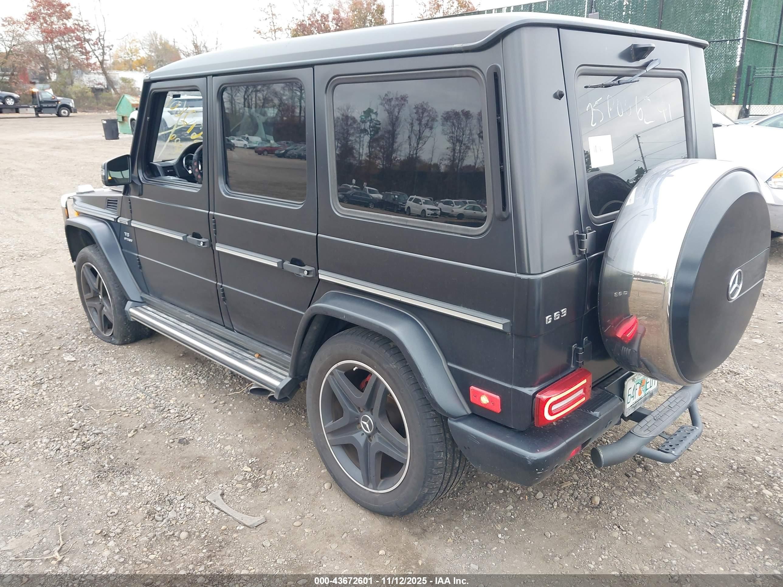 2014 Mercedes-benz G 63 Amg 4matic Черный vin: WDCYC7DF5EX222169