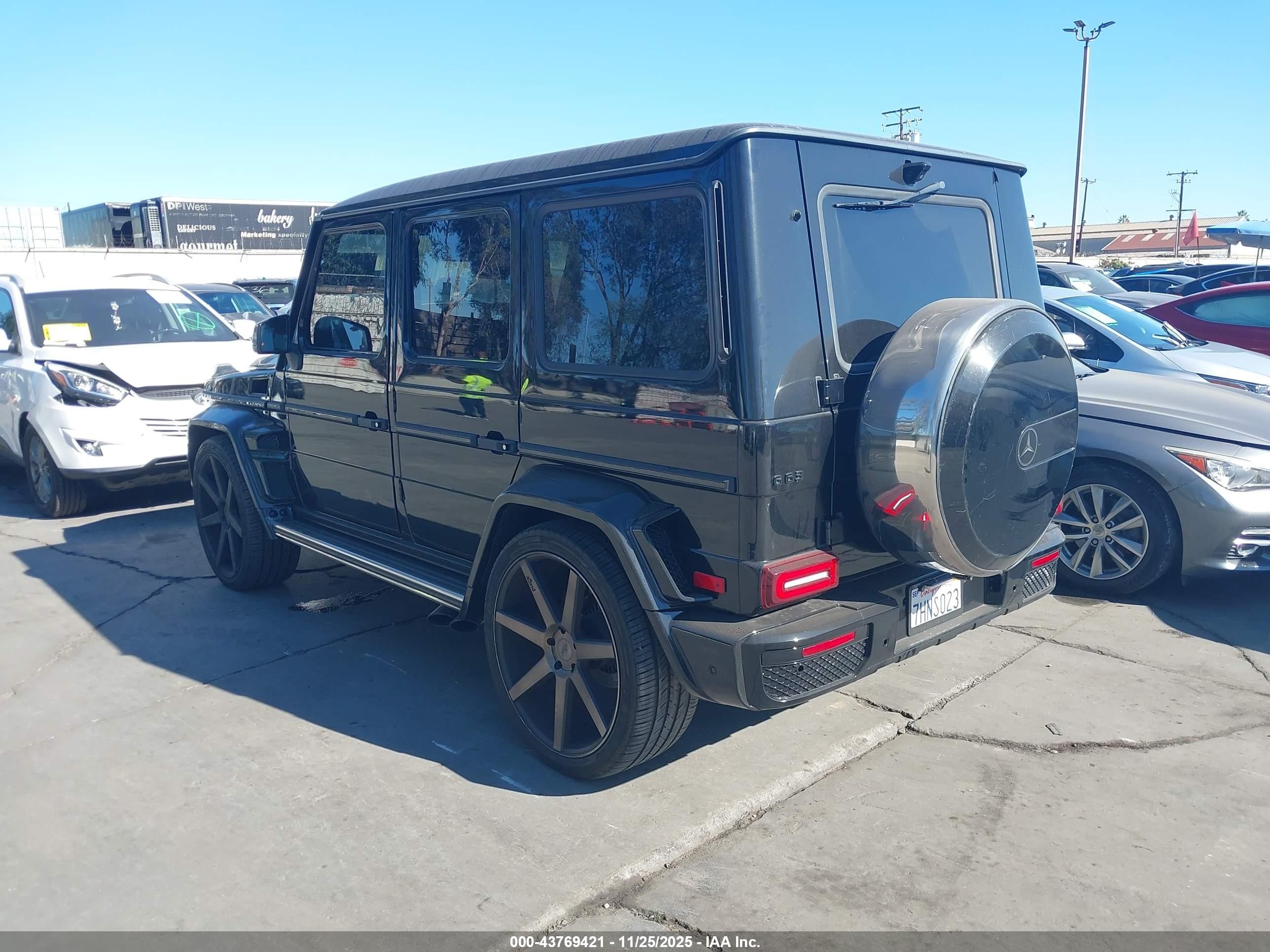 2014 Mercedes-benz G 63 Amg 4matic Черный vin: WDCYC7DF5EX224777