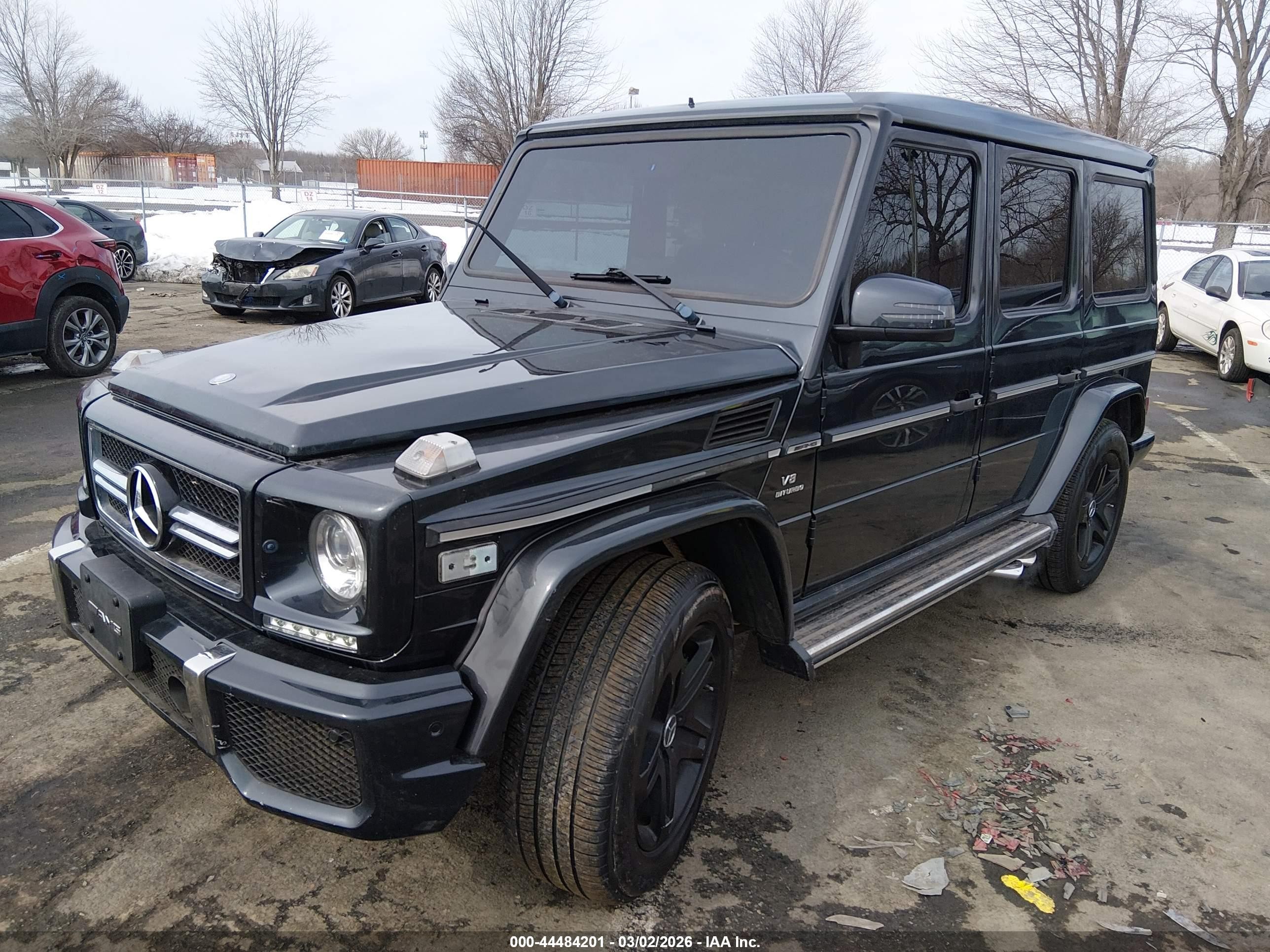 2014 Mercedes-benz G 63 Amg 4matic Черный vin: WDCYC7DF5EX225170