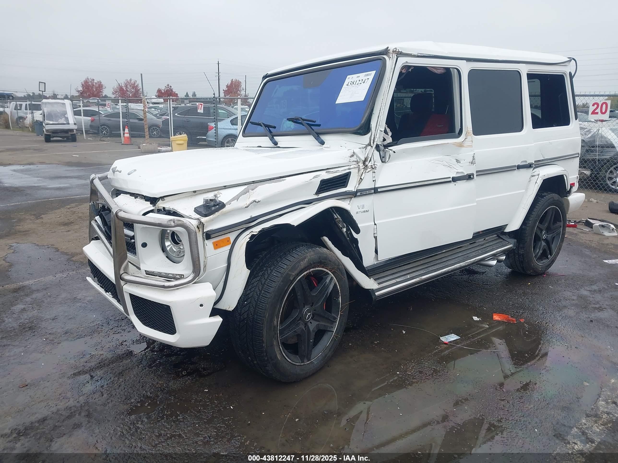 2015 Mercedes-benz G 63 Amg 4matic White vin: WDCYC7DF5FX230452