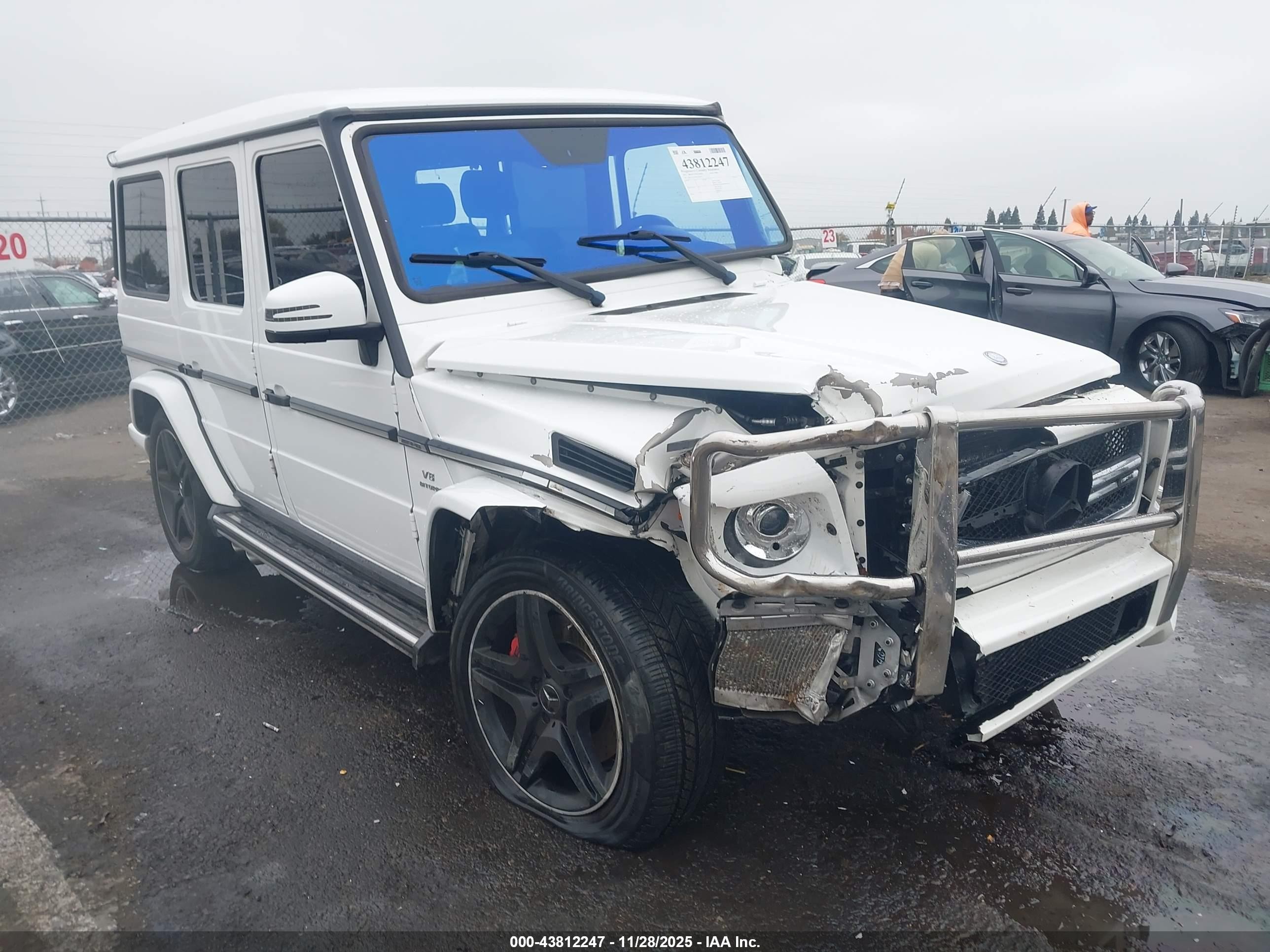 2015 Mercedes-benz G 63 Amg 4matic White vin: WDCYC7DF5FX230452
