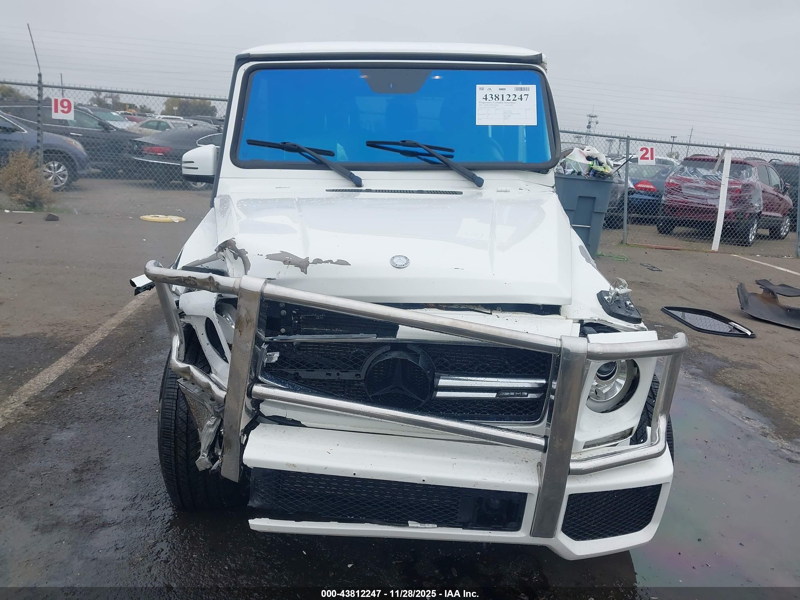 2015 Mercedes-benz G 63 Amg 4matic White vin: WDCYC7DF5FX230452