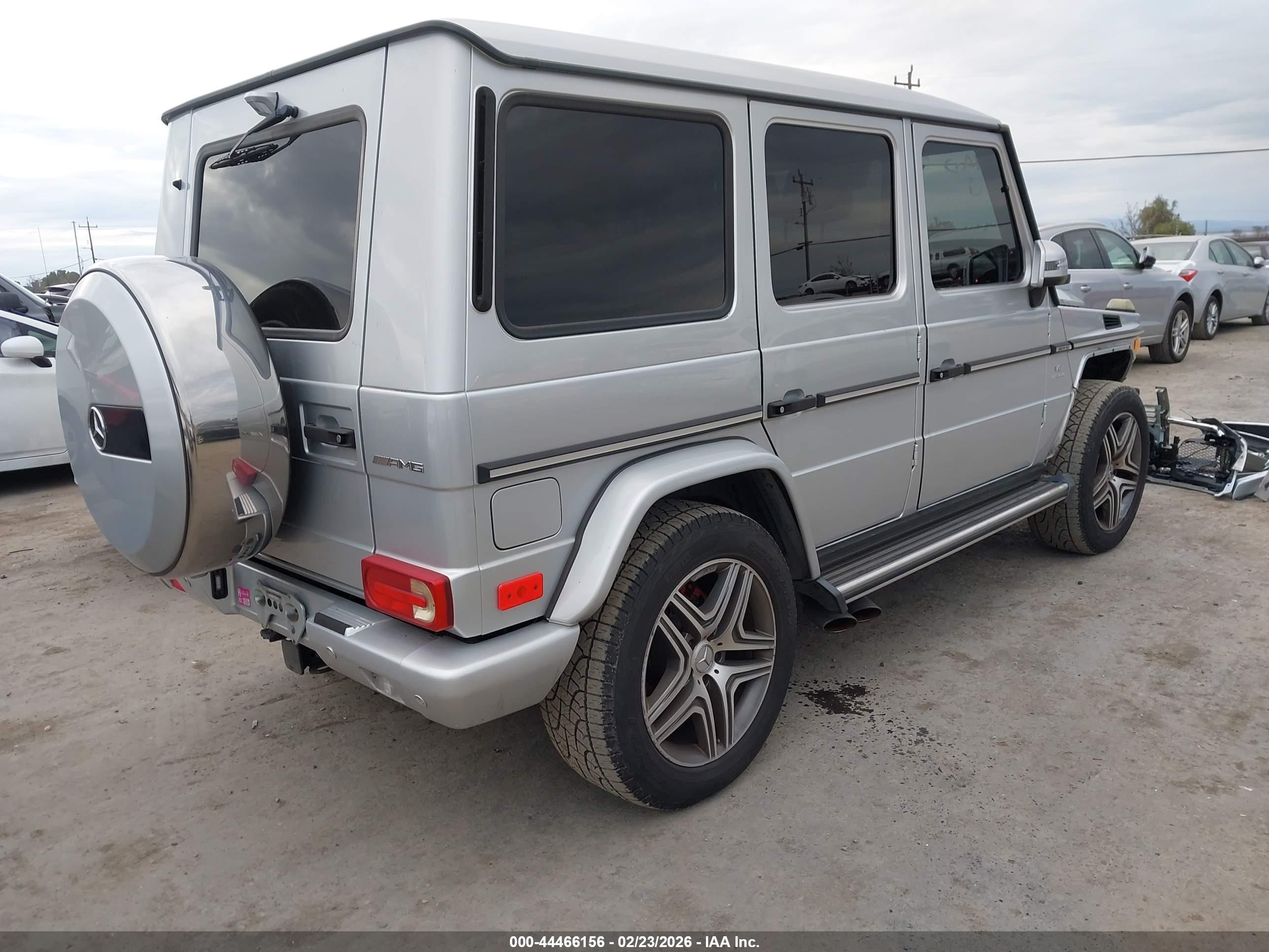 2014 Mercedes-benz G 63 Amg 4matic Silver vin: WDCYC7DF6EX220009