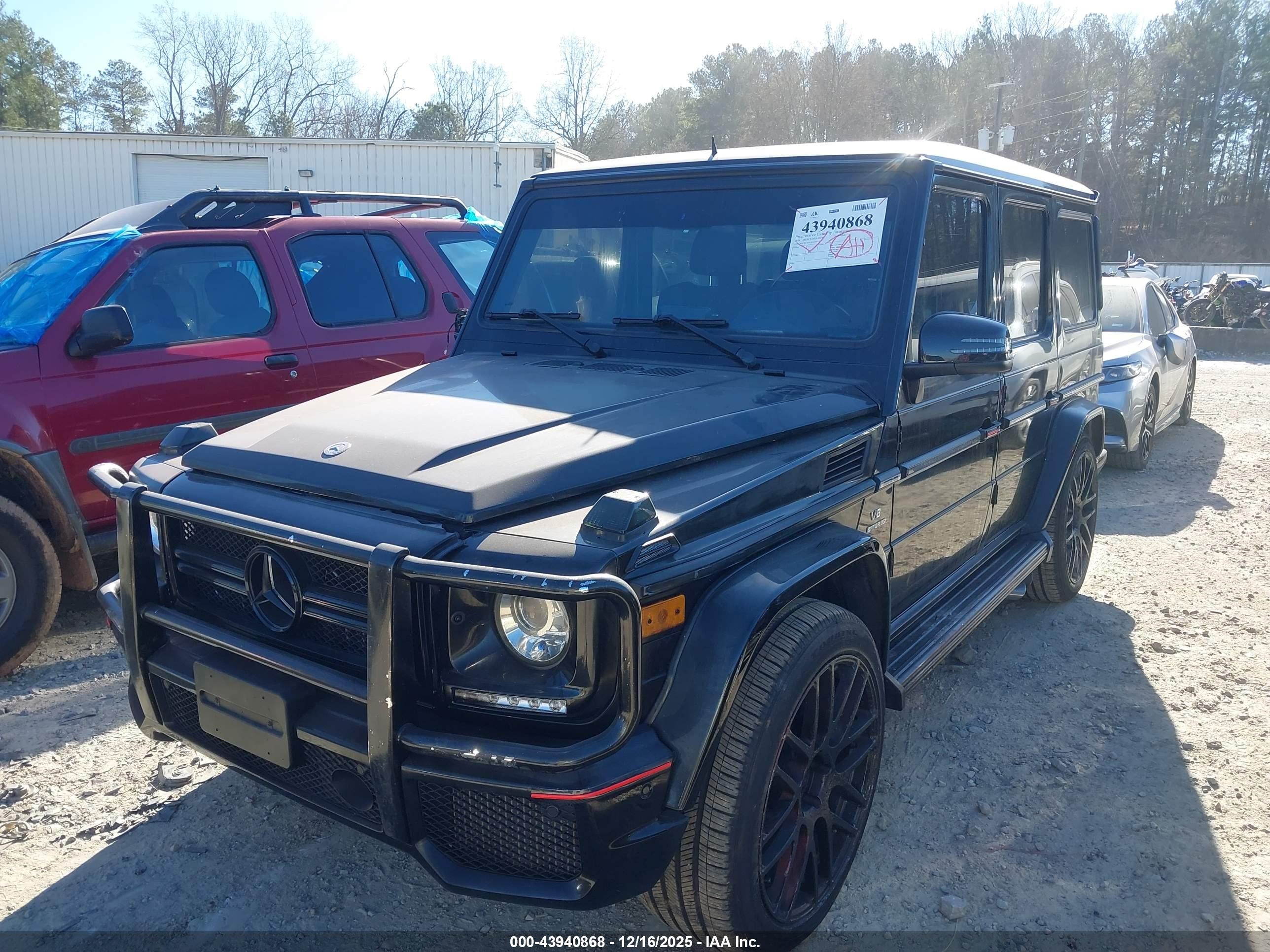 2014 Mercedes-benz G 63 Amg 4matic Black vin: WDCYC7DF7EX220634