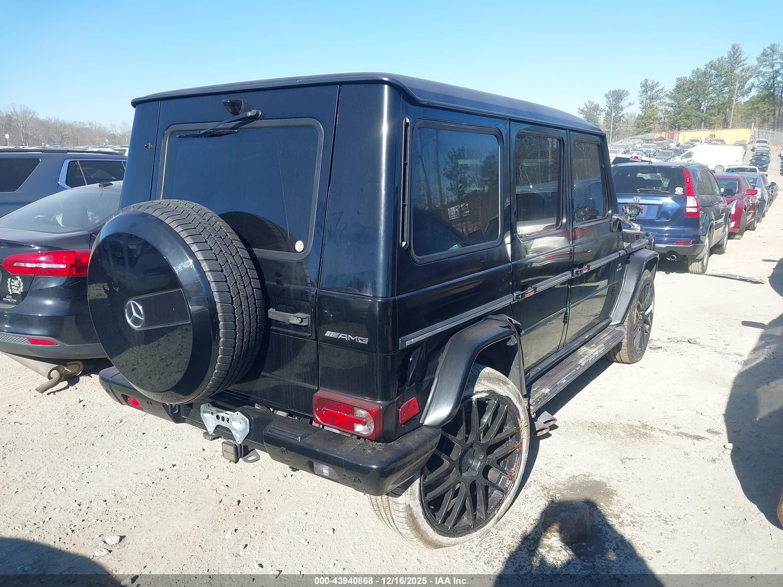 2014 Mercedes-benz G 63 Amg 4matic Black vin: WDCYC7DF7EX220634