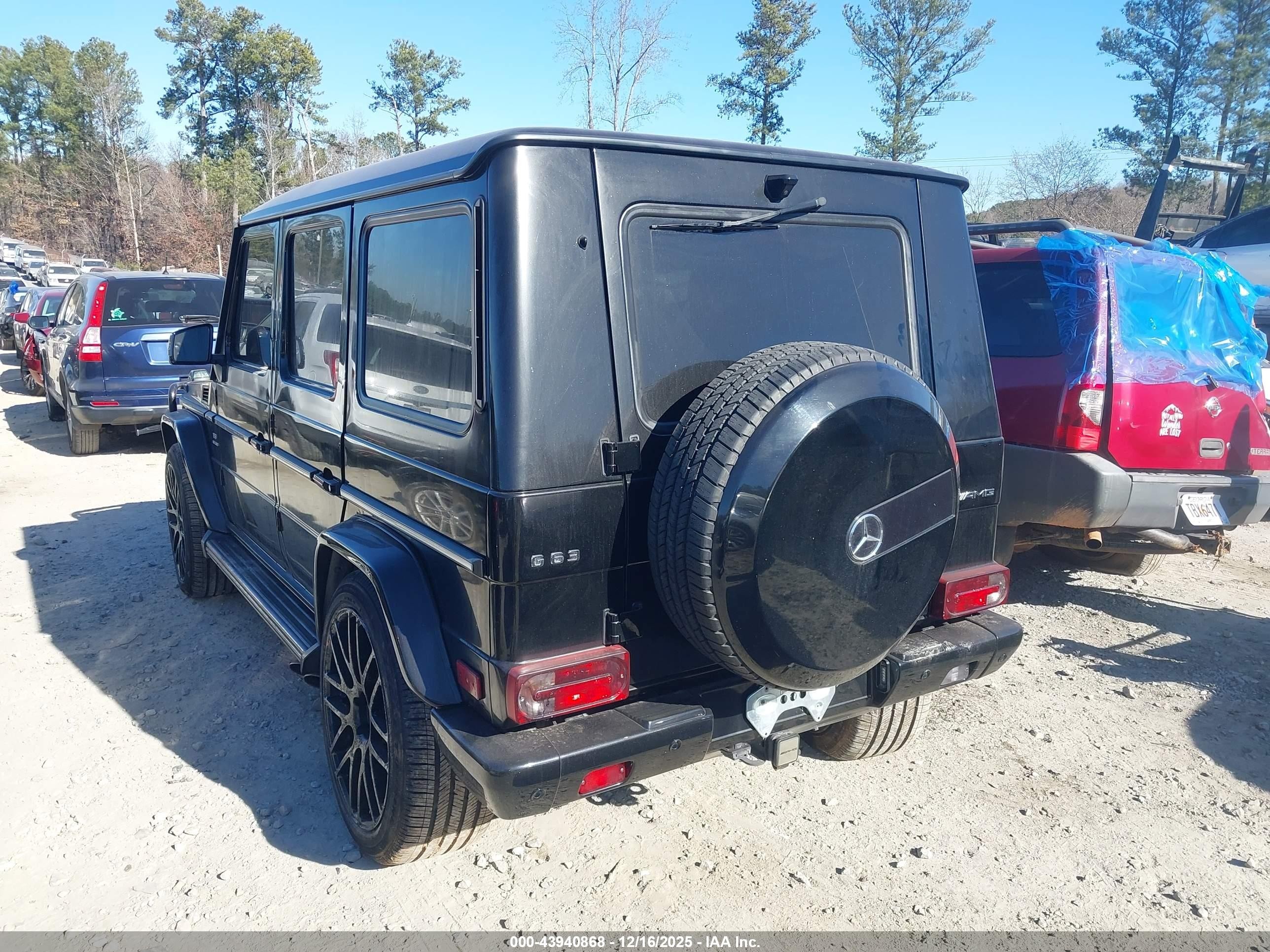 2014 Mercedes-benz G 63 Amg 4matic Black vin: WDCYC7DF7EX220634