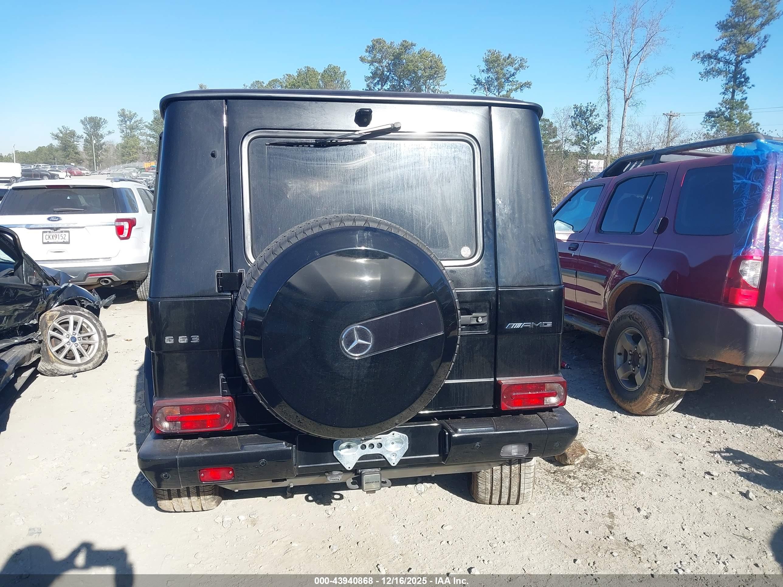 2014 Mercedes-benz G 63 Amg 4matic Black vin: WDCYC7DF7EX220634