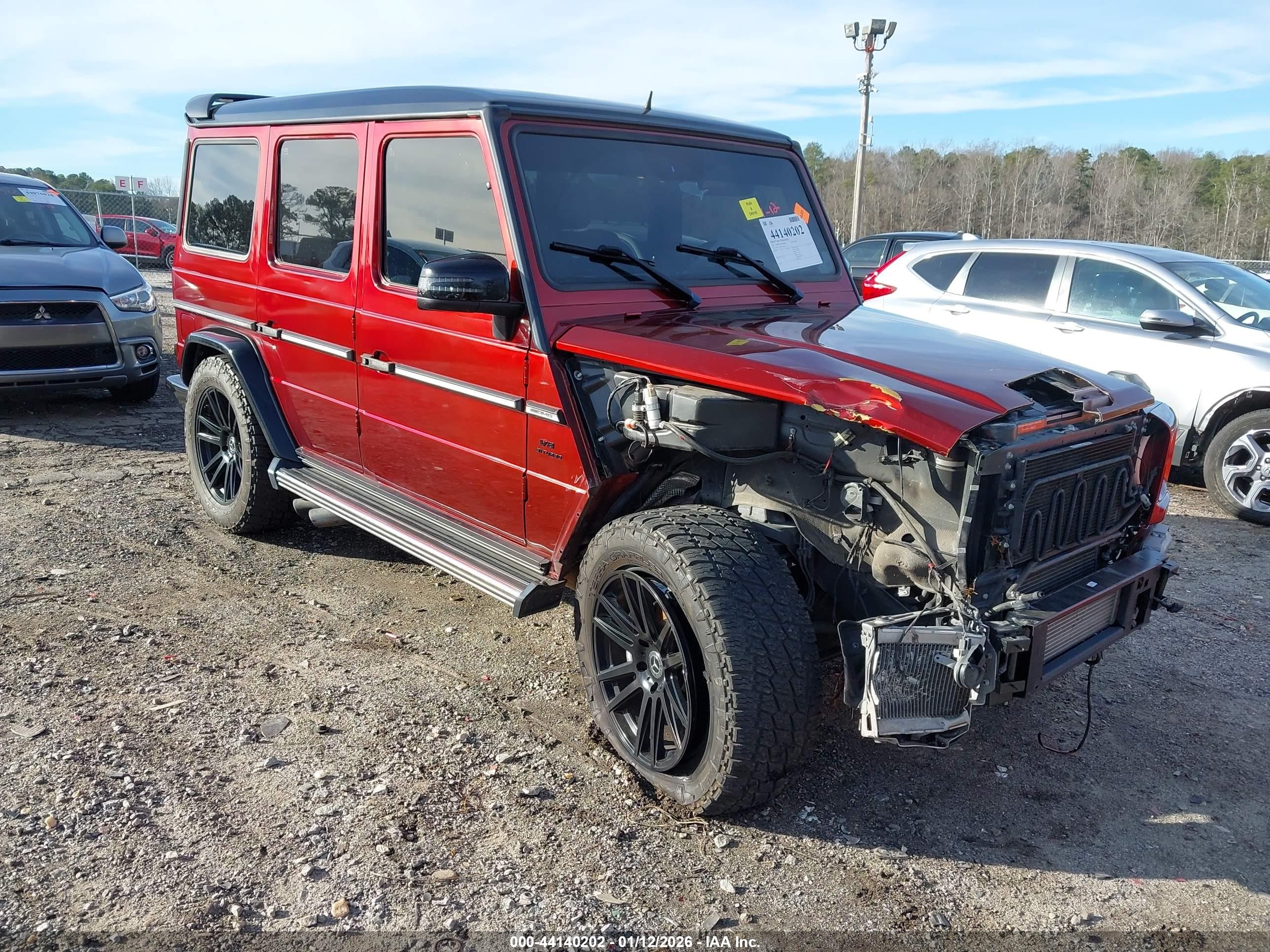 2015 Mercedes-benz G 63 Amg 4matic Red vin: WDCYC7DF7FX240142