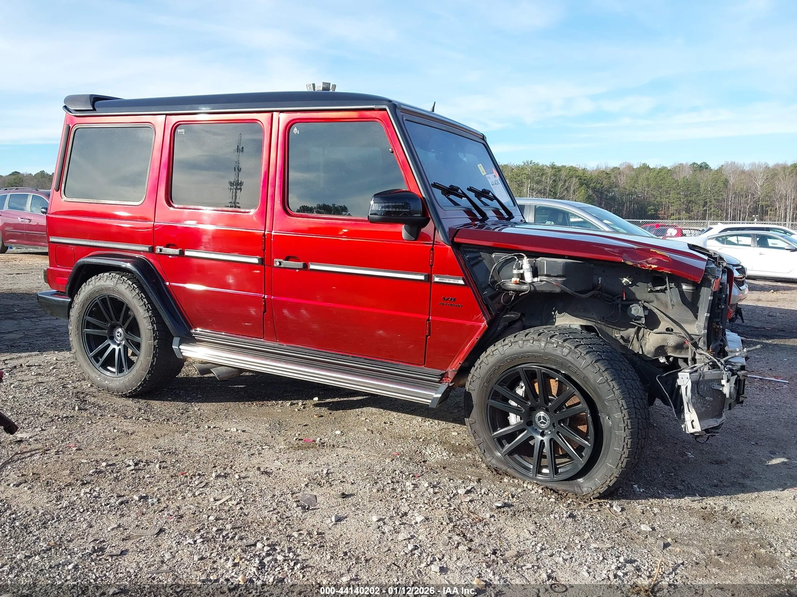 2015 Mercedes-benz G 63 Amg 4matic Red vin: WDCYC7DF7FX240142